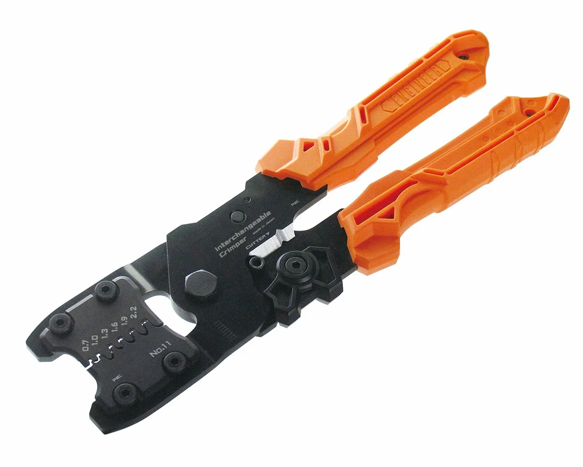 ENGINEER Pad-02 Kit de herramientas de crimpado de precisión naranja