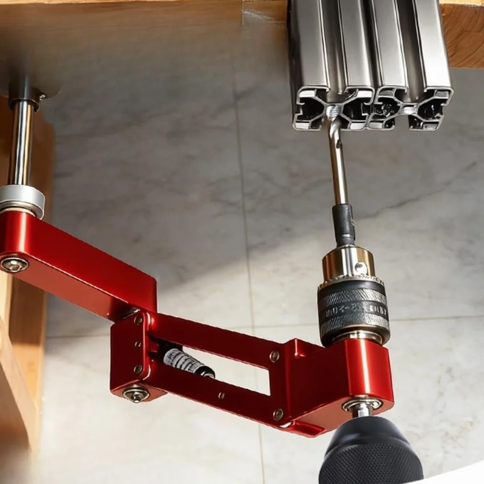 Soporte de roscado guiado carcasa aluminio anodizado configuración horizontal vertical
