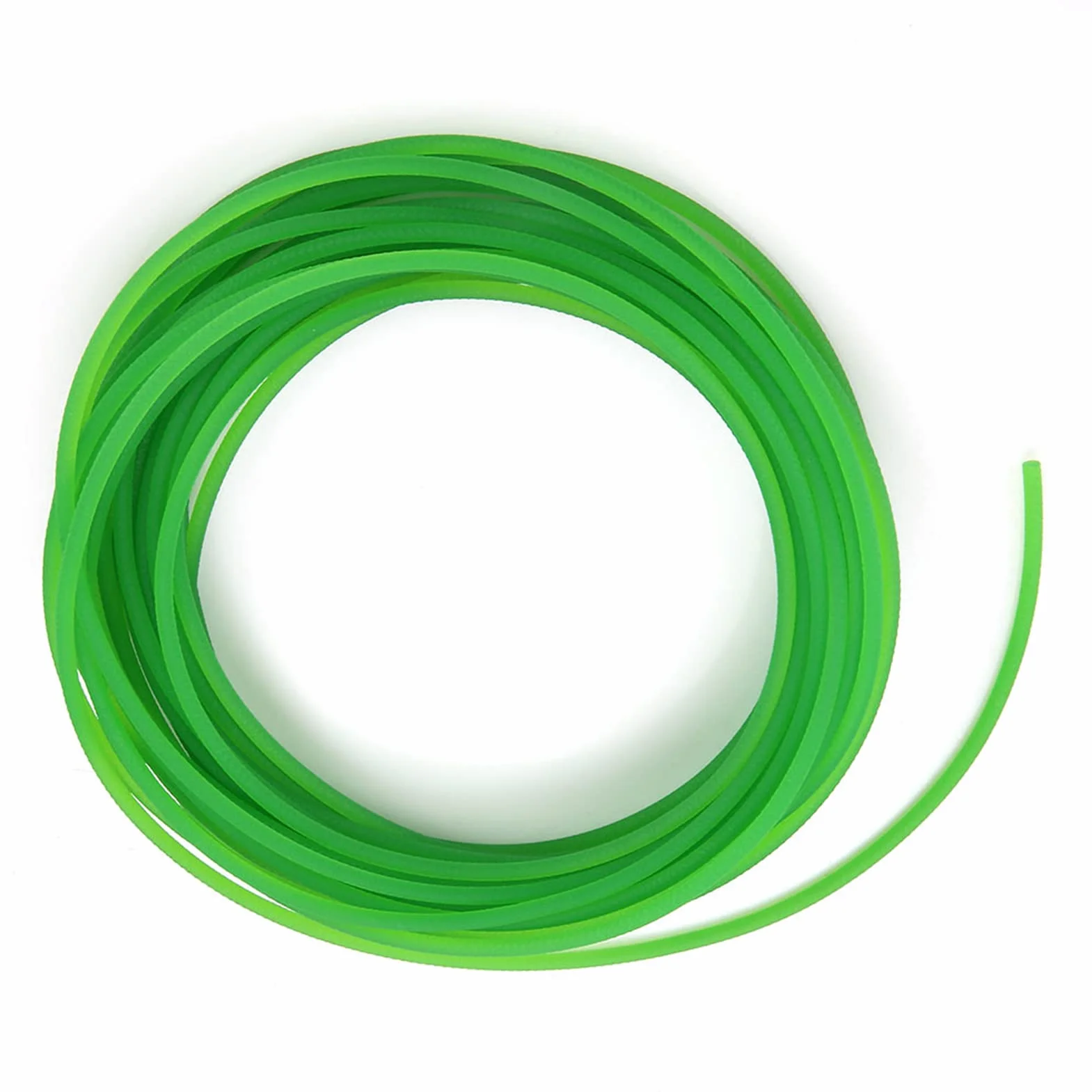 Correa de Poliuretano Redonda Rugosa Verde 3mm x 10m para Transmisión de Accionamiento