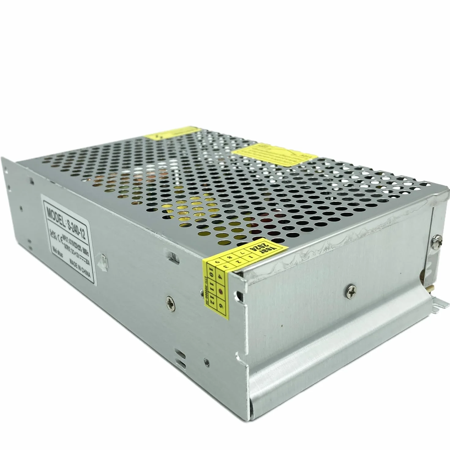 Fuente de alimentación 12V 20A 240W AC220V a DC12V transformador de conversión con protección contra cortocircuito y sobrecarga