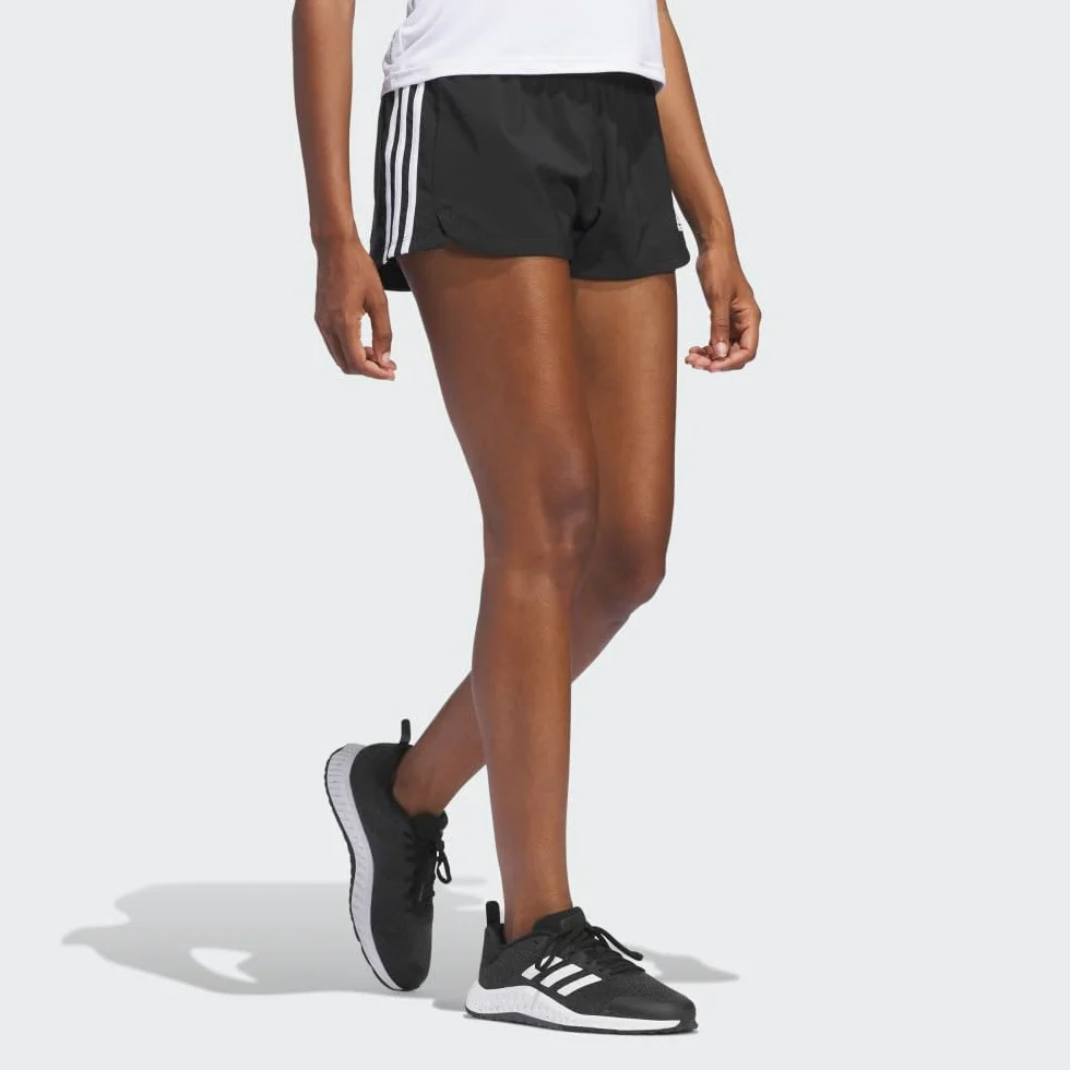 adidas Pacer Training 3-Stripes Woven High Rise Shorts - Pantalones Cortos Mujer