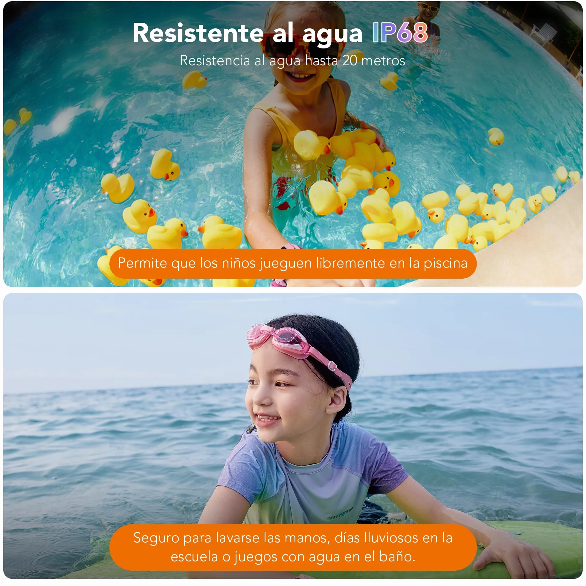 imoo Z3 Reloj Inteligente Niño, Kids Smartwatch con GPS Mundial, SOS, Control Parental, IP68, Modo Colegio, Video Llamadas HD, Voz, Chat, Pantalla1.5, 8GB, Vib, SIM, Reloj Niños Localizador