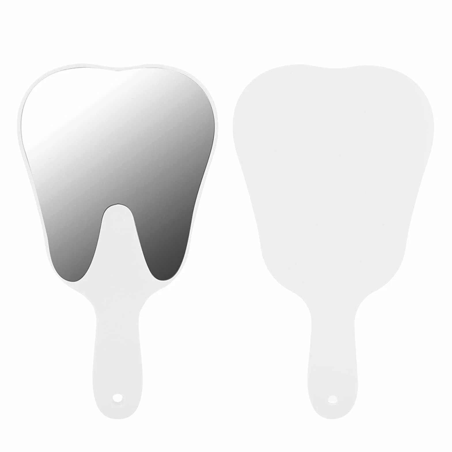 Horoper Espejo Dental de Mano Forma de Diente Accesorio Clínica