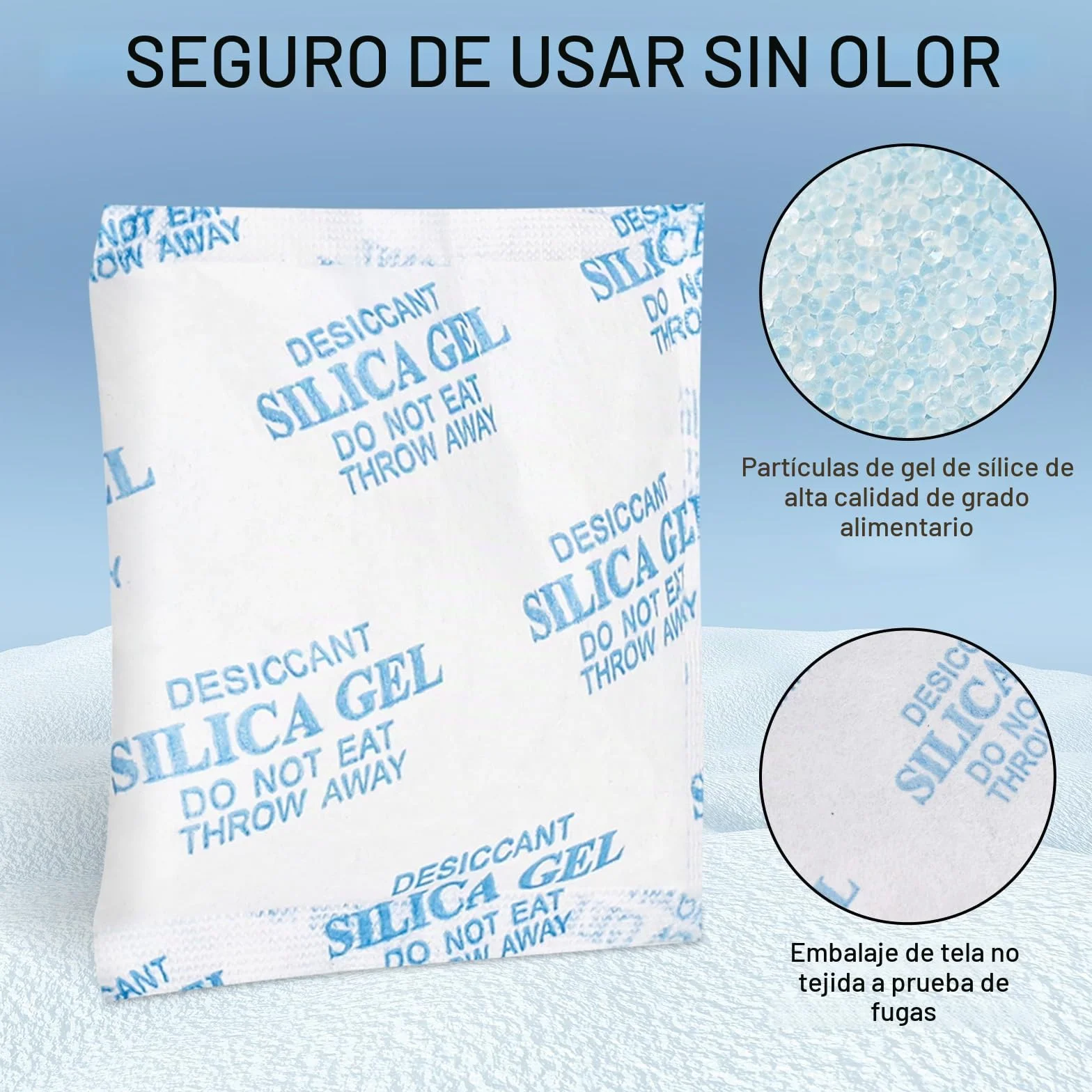 Desecante de Gel de Sílice 12 Unidades, Bolsa Desecante para Alimentadores Automáticos para Gatos