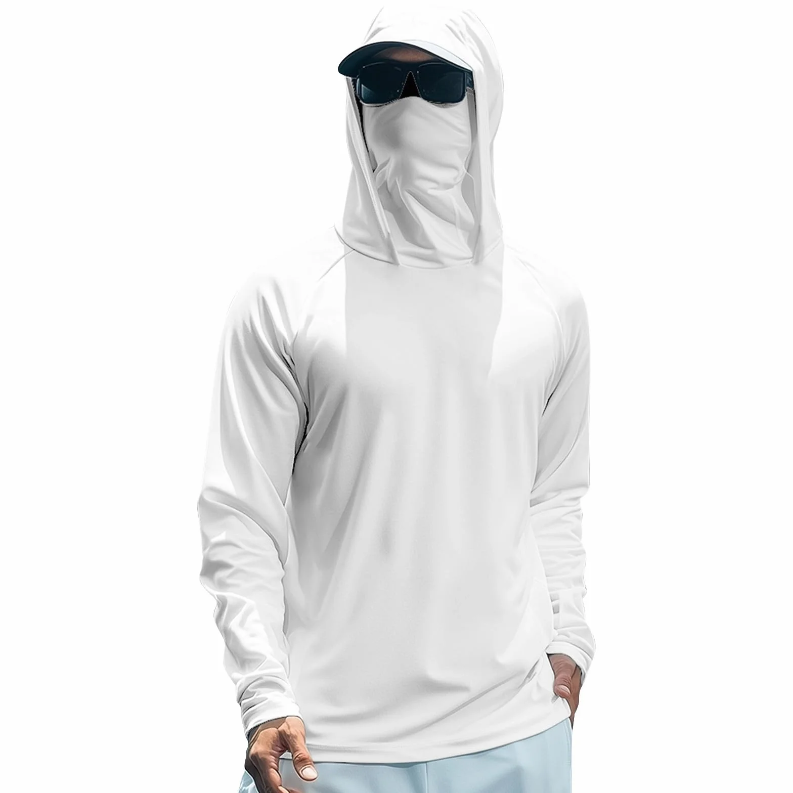 MOKBAY Camiseta Proteccion Solar Hombre Manga Larga Transpirable UV Ciclismo Rashguard