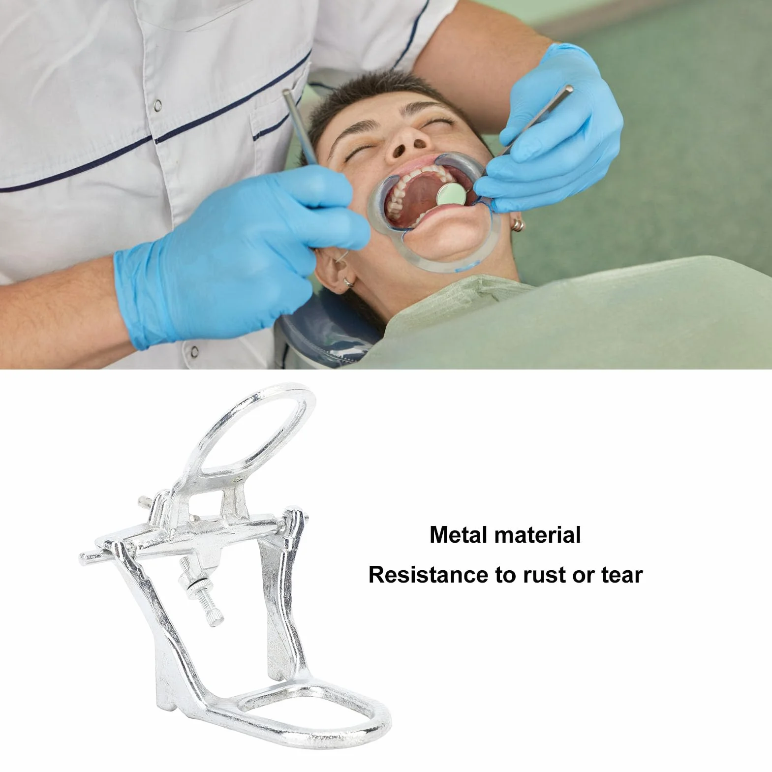 Articulador de Dentadura Postiza de Construcción Metálica para Laboratorio