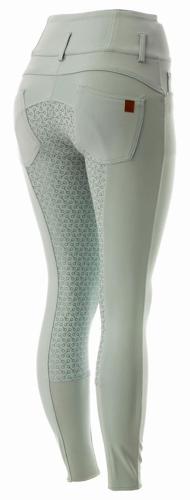 HORZE Pantalones de equitación para Mujer Tara, Cintura Alta, con Ribete Completo de Silicona y Bolsillos