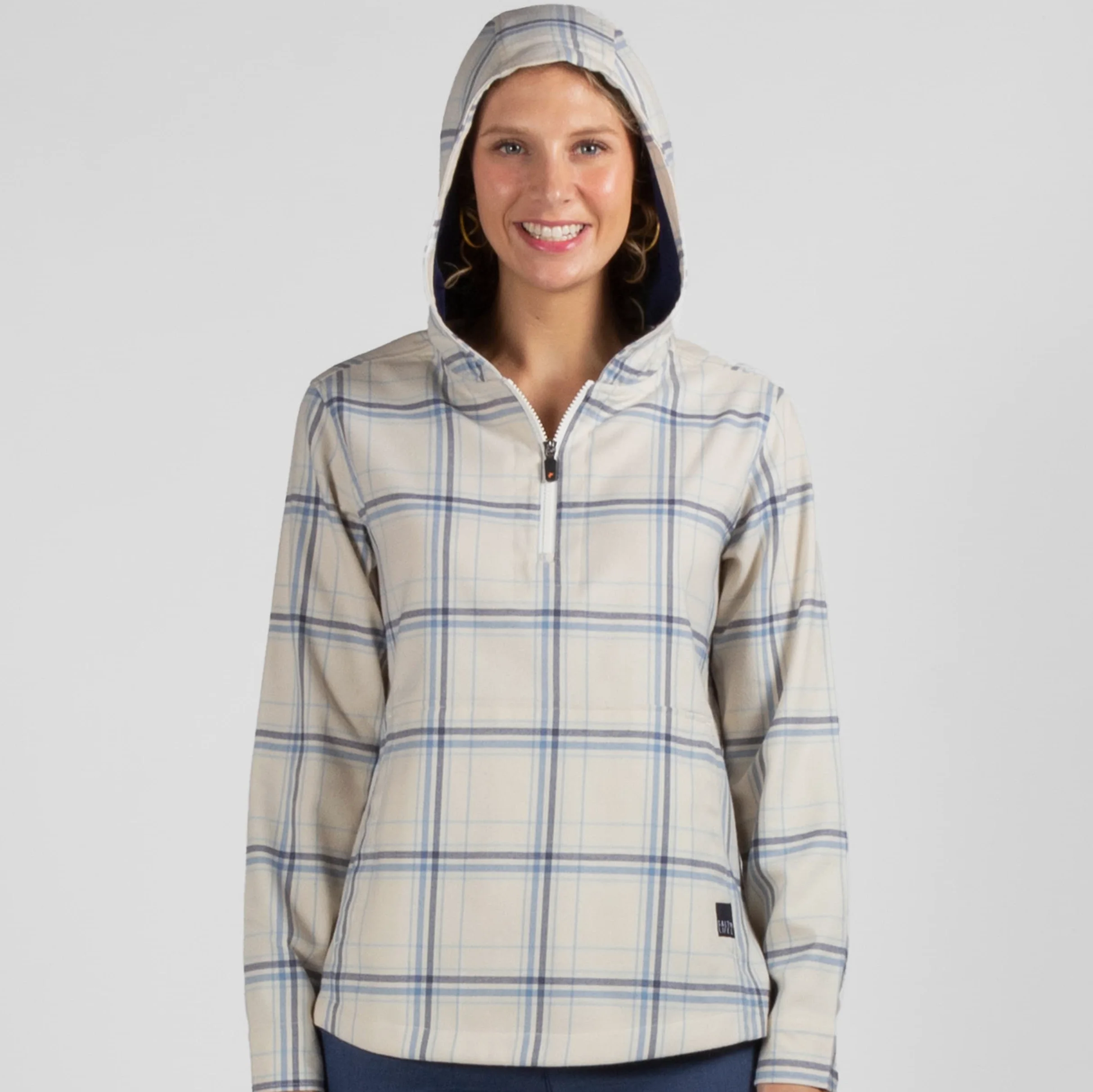 Salt Life Ahoy-Sudadera Ligera de Manga Larga SLX, Ajuste Clásico con Capucha Mujer