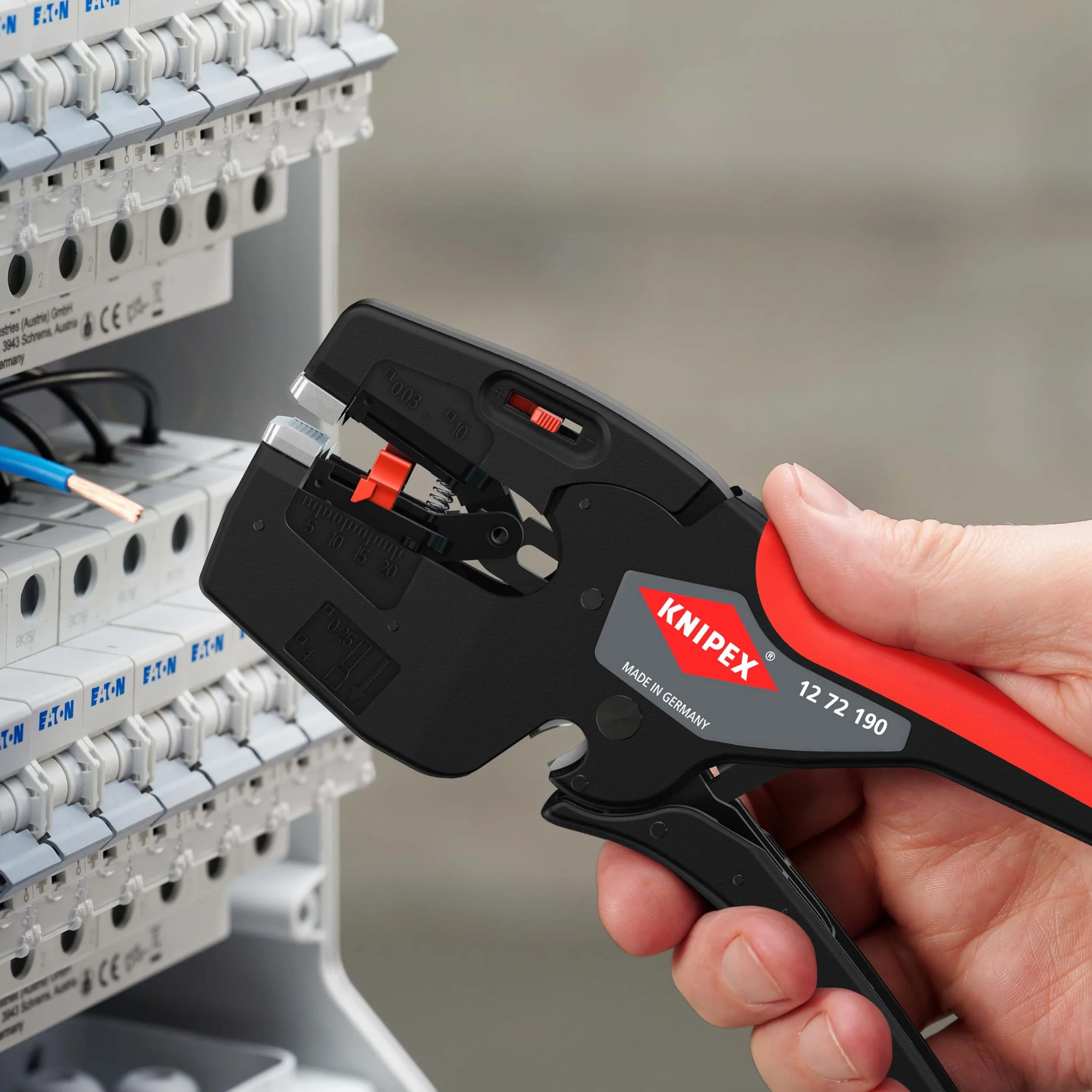 KNIPEX NexStrip 190 mm 12 72 190 Herramienta multifuncional para electricistas
