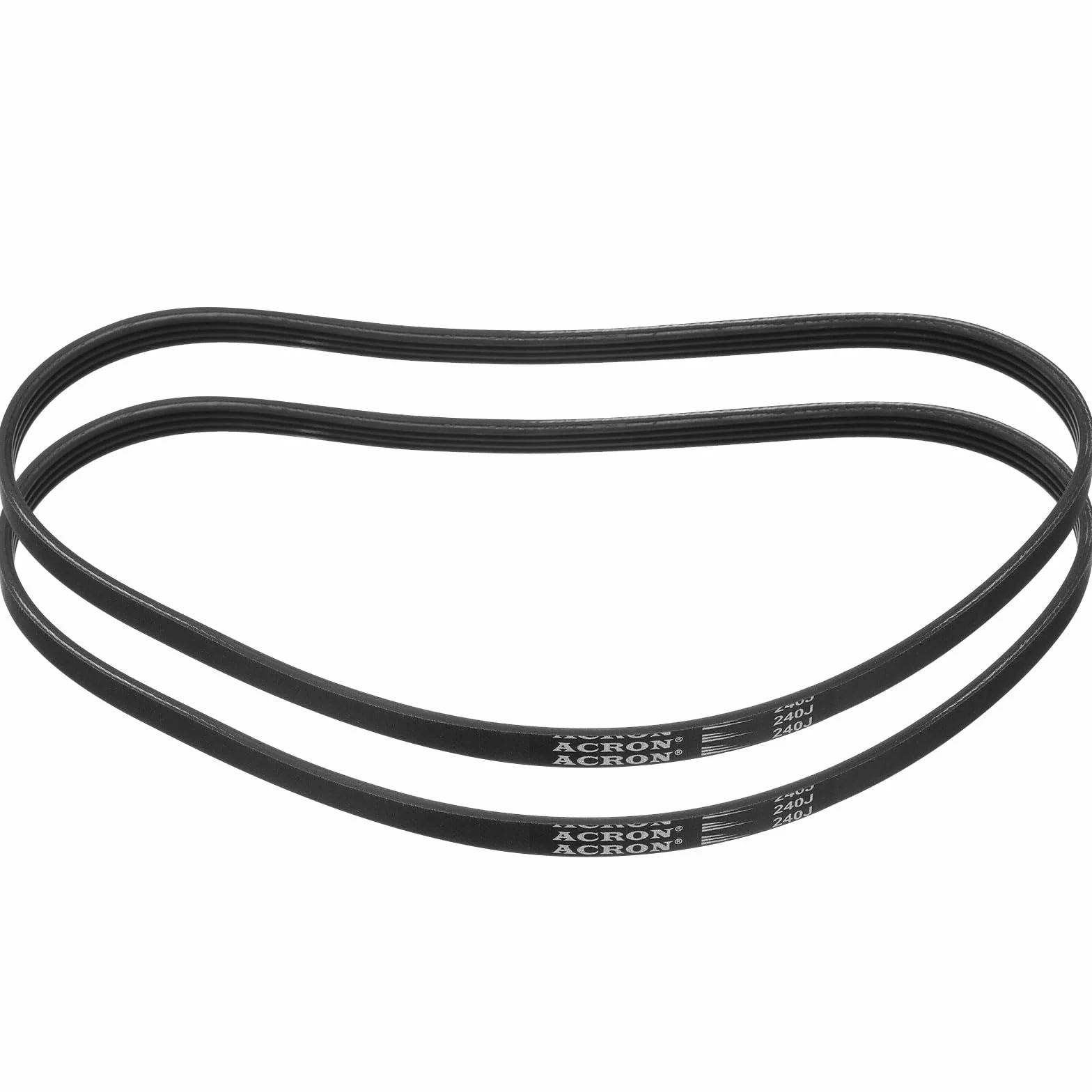 QUARKZMAN 2 Piezas Correa Poly V 240J4 24" L x 0.37" An x 0.14" Grosor EPDM Micro V de Cuña Múltiple Serpentina