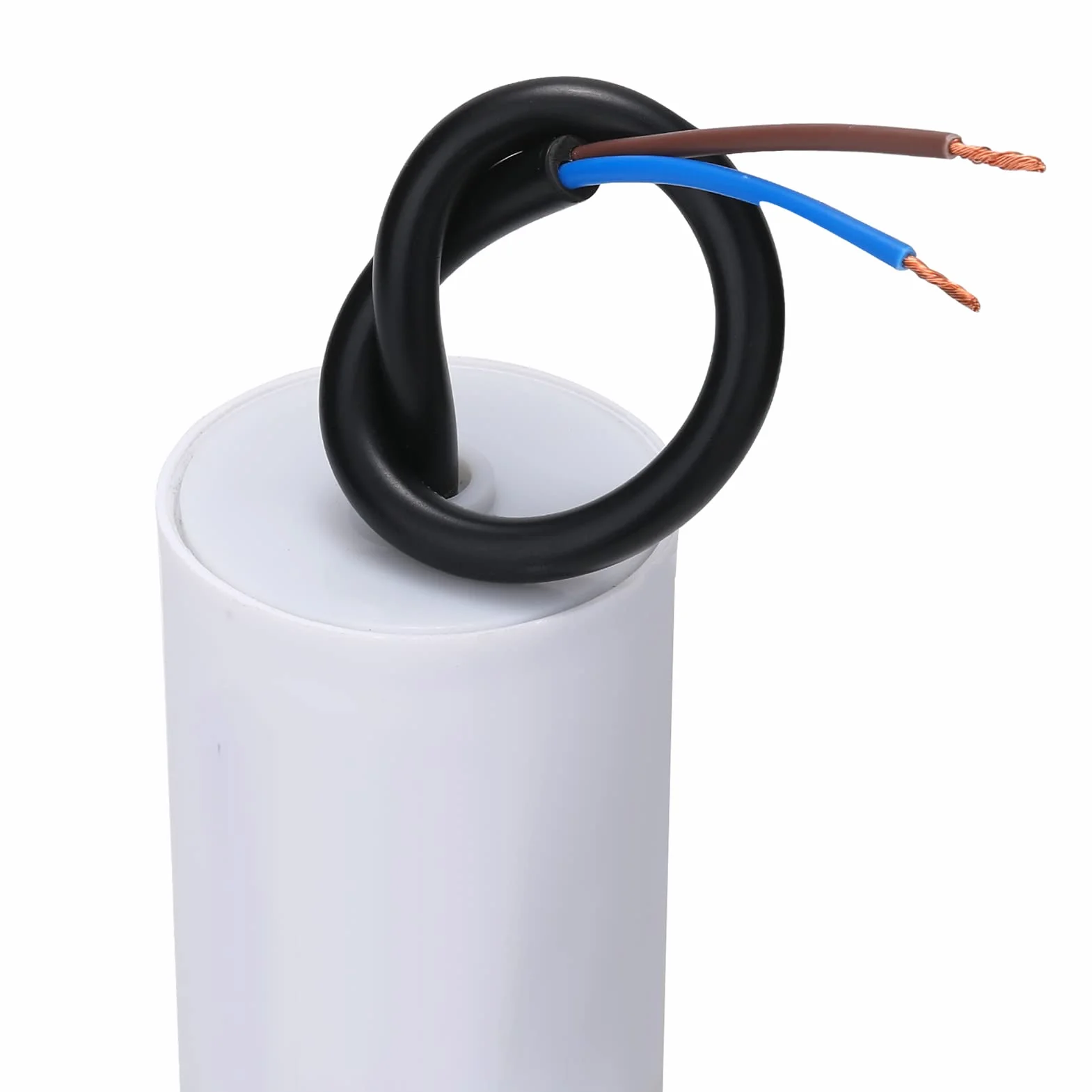 CBB60 Condensador de Arranque 12µF 450V 40x70MM Cable M8