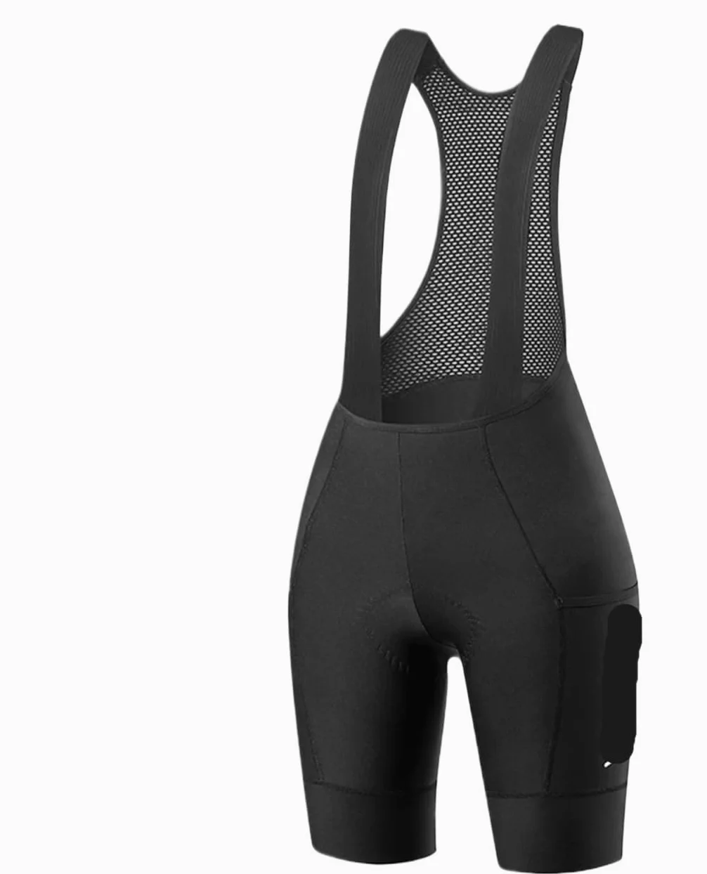 Culotte con Tirantes de Ciclismo para Mujer Culotte con Tirantes for Ciclismo for Mujer, con Tiras Reflectantes, for Correr, Montar a Caballo, Equipamiento Deportivo(Black,3XL)