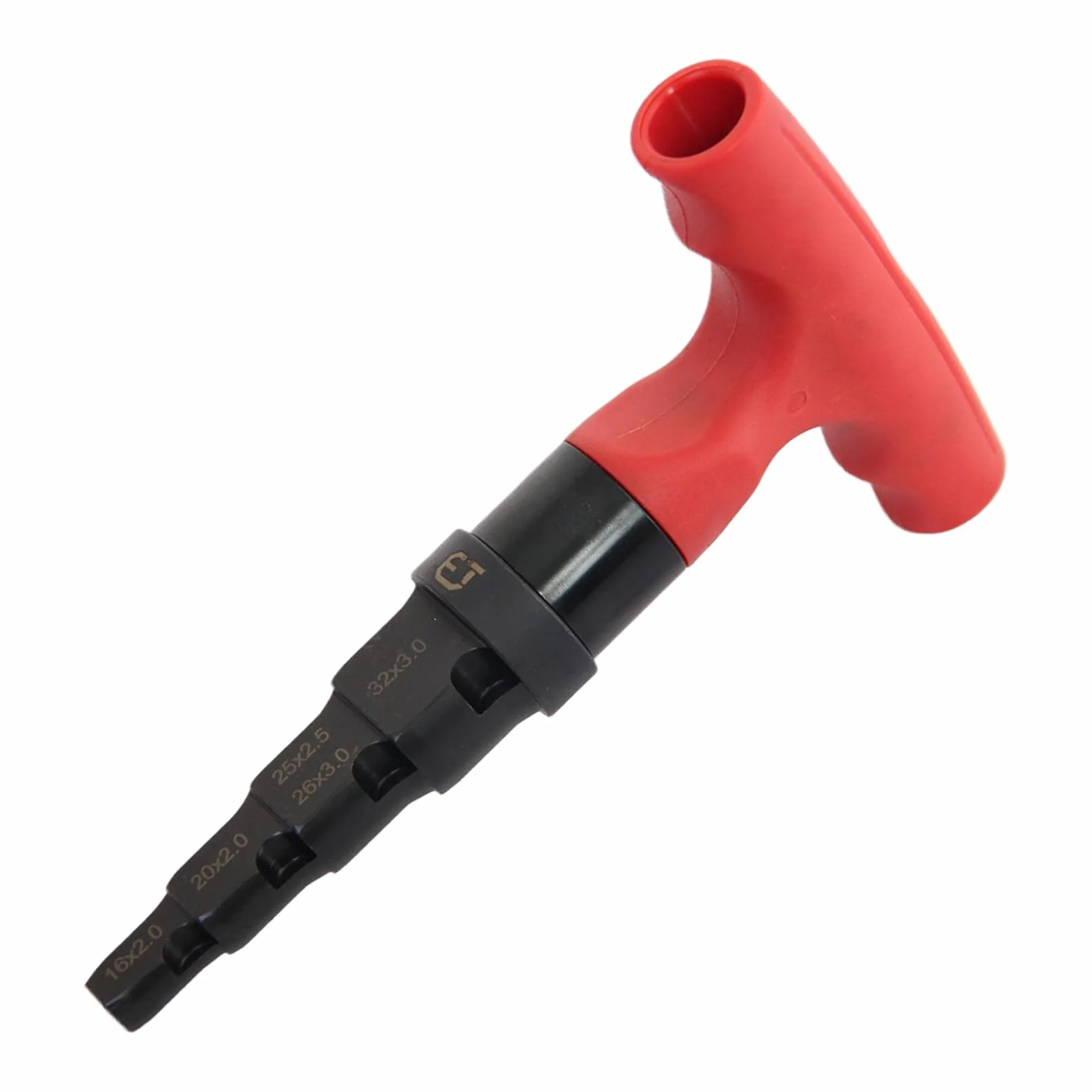 Herramienta de desbarbado y chaflán 4 en 1 para tubo de metal 15-32 mm con carraca giratoria