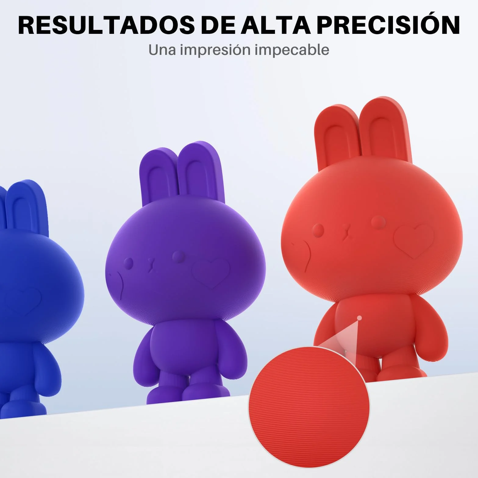 ELEGOO Filamento PLA+ 1.75mm 1KG Blanco, Precisión Dimensional +/- 0.02mm para Impresora 3D