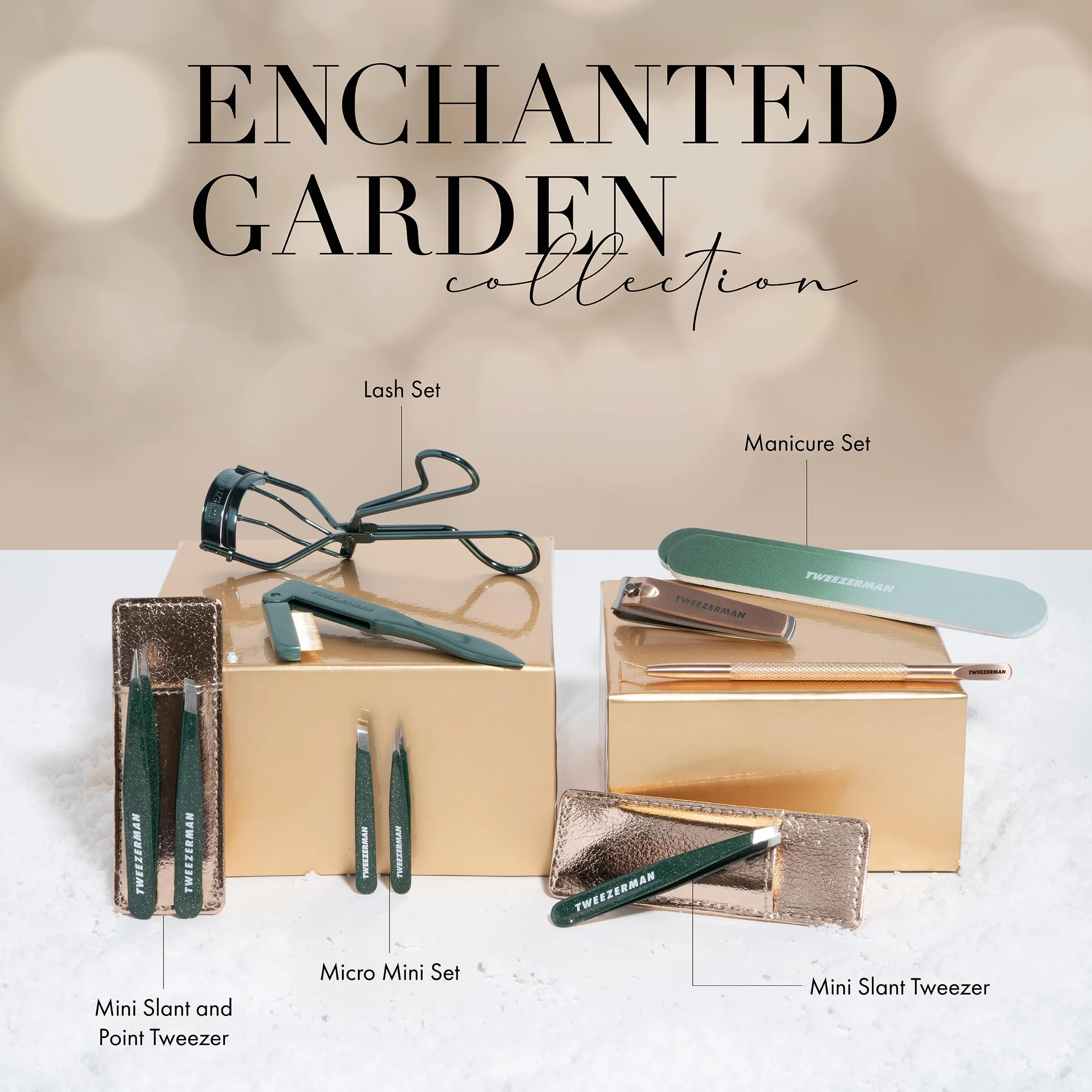 TWEEZERMAN Enchanted Garden Mini Pinzas para Cejas