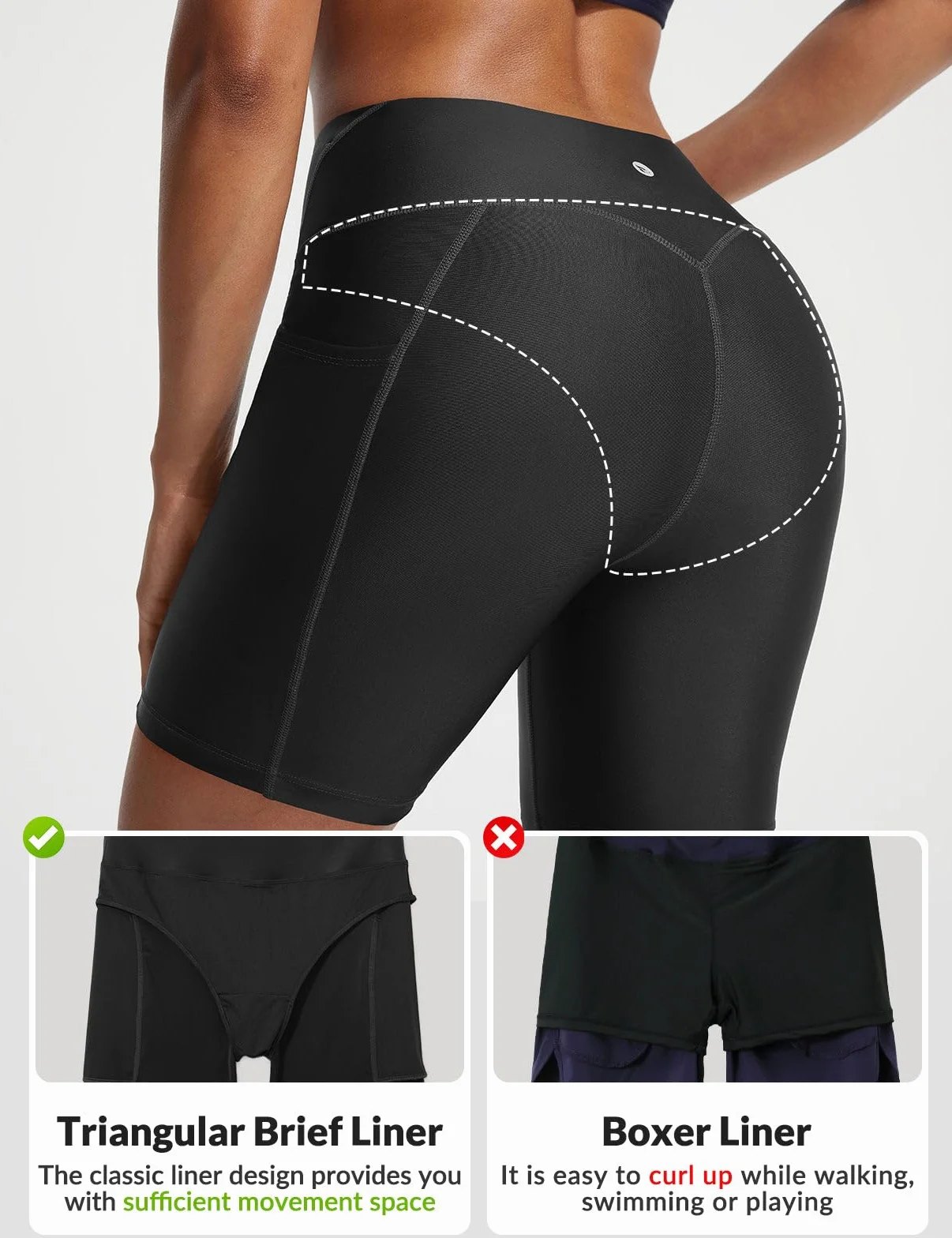 baleaf Bañador para mujer, cintura alta, control de abdomen, UPF50+