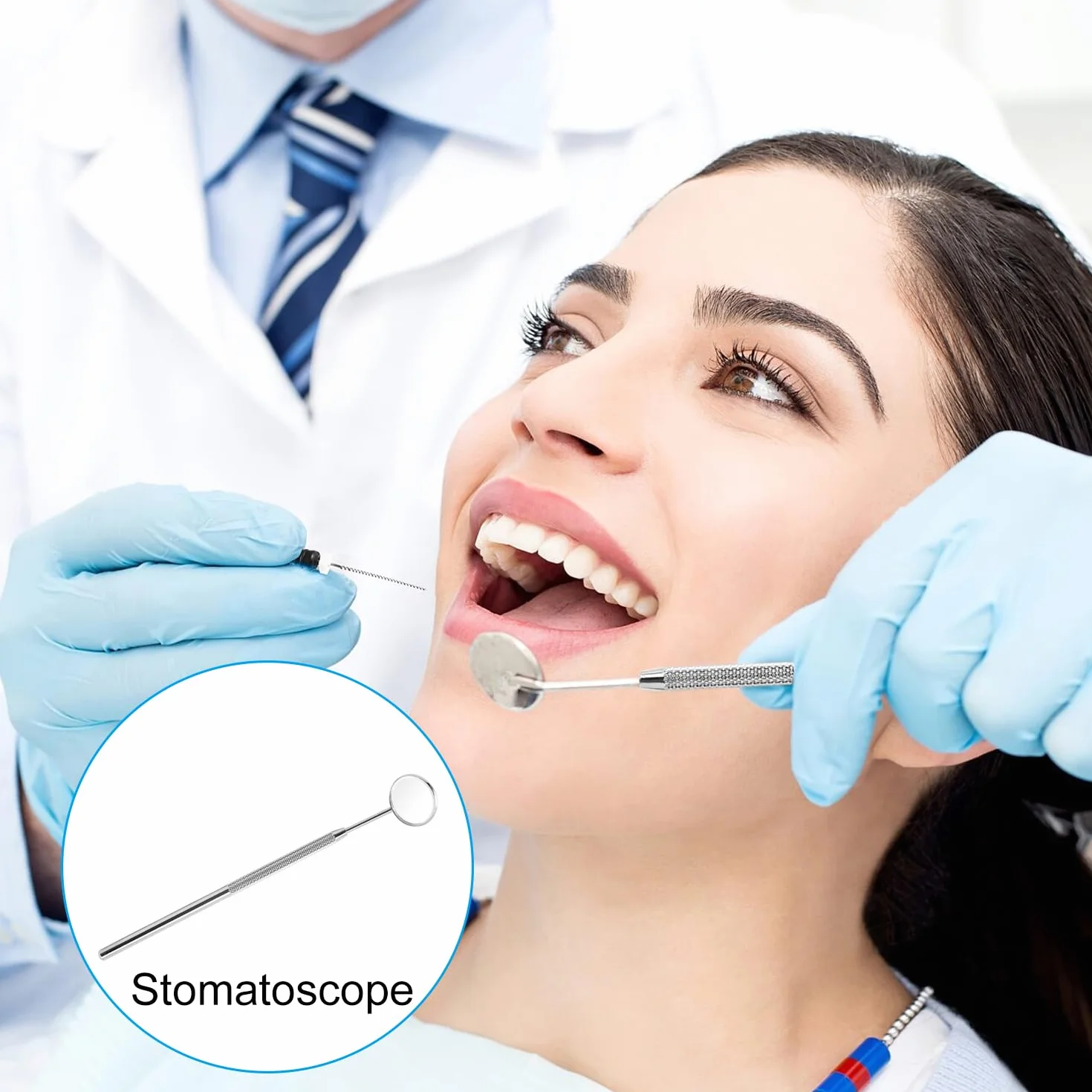 Espejo de Boca Dental para Dentista Higiene Oral Herramienta de Inspección
