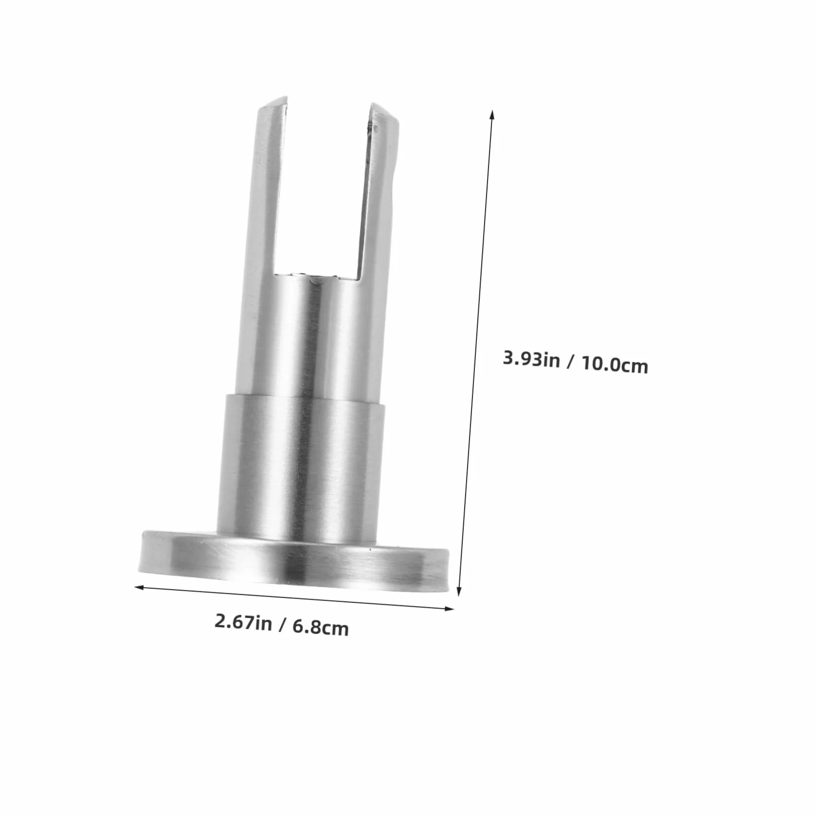 Soporte Metálico para Mampara de Baño en Acero Inoxidable Altura Ajustable 45-65 Mm
