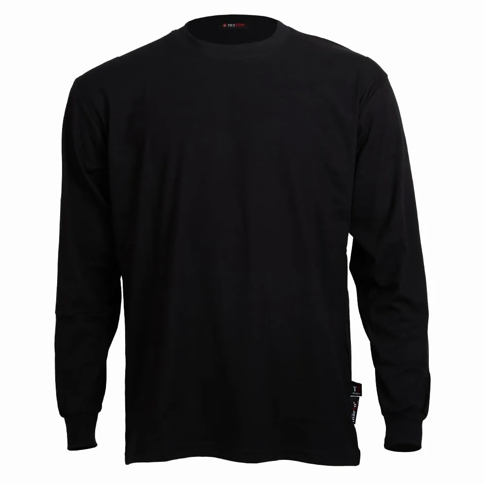 TEXFIRE | Camiseta ignífuga de Manga Larga para Soldador EPI Cat II y Certificado CE. Protección para chispas de Soldadura o Corte Radial.