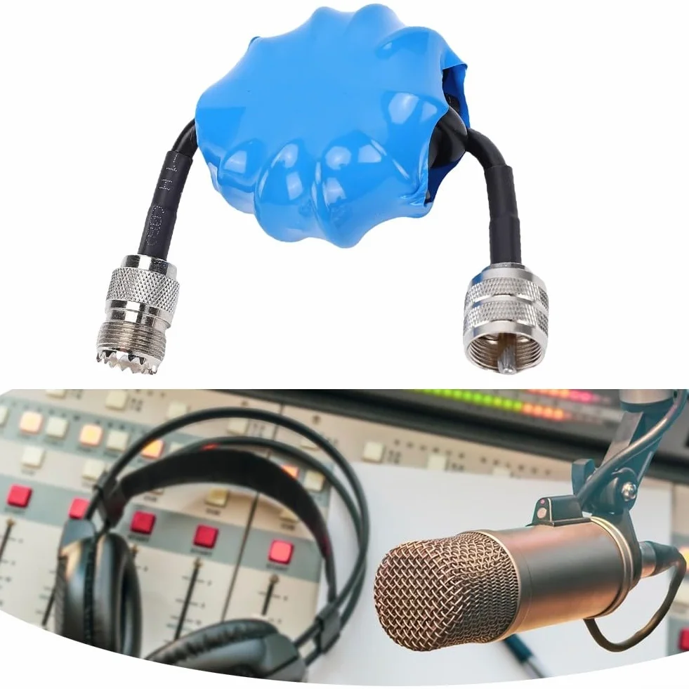 Balun de corriente 1:1 Estrangulador de modo común para antenas 1.8-30MHz 45mm ferrita 100W PEP conector RF