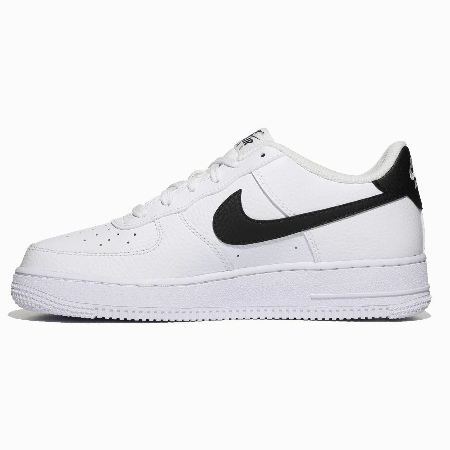 NIKE Air Force 1 (Gs), Zapatillas Niños, Blanco (White/Black/White), 37.5 EU