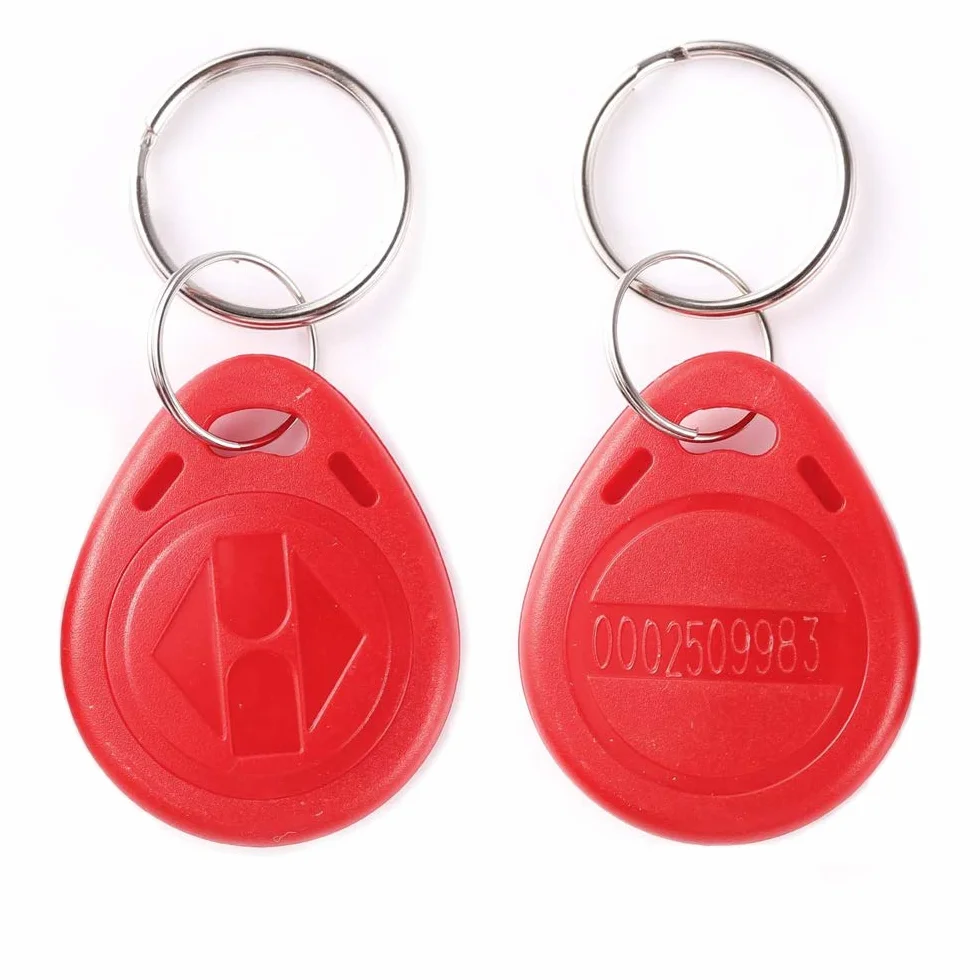 LUCINE 100pcs RFID Keyfobs 125KHz TK4100/EM4100 Tarjeta de identificación de proximidad para control de acceso
