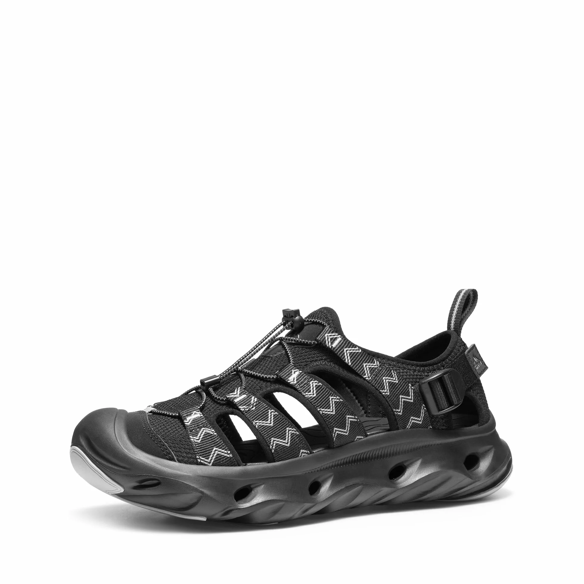 NORTIV 8 Sandalias Deportivas Hombre Senderismo Antideslizante Punta Ancha Protector Zapatos Trekking Playa Piscina Seco Rápido
