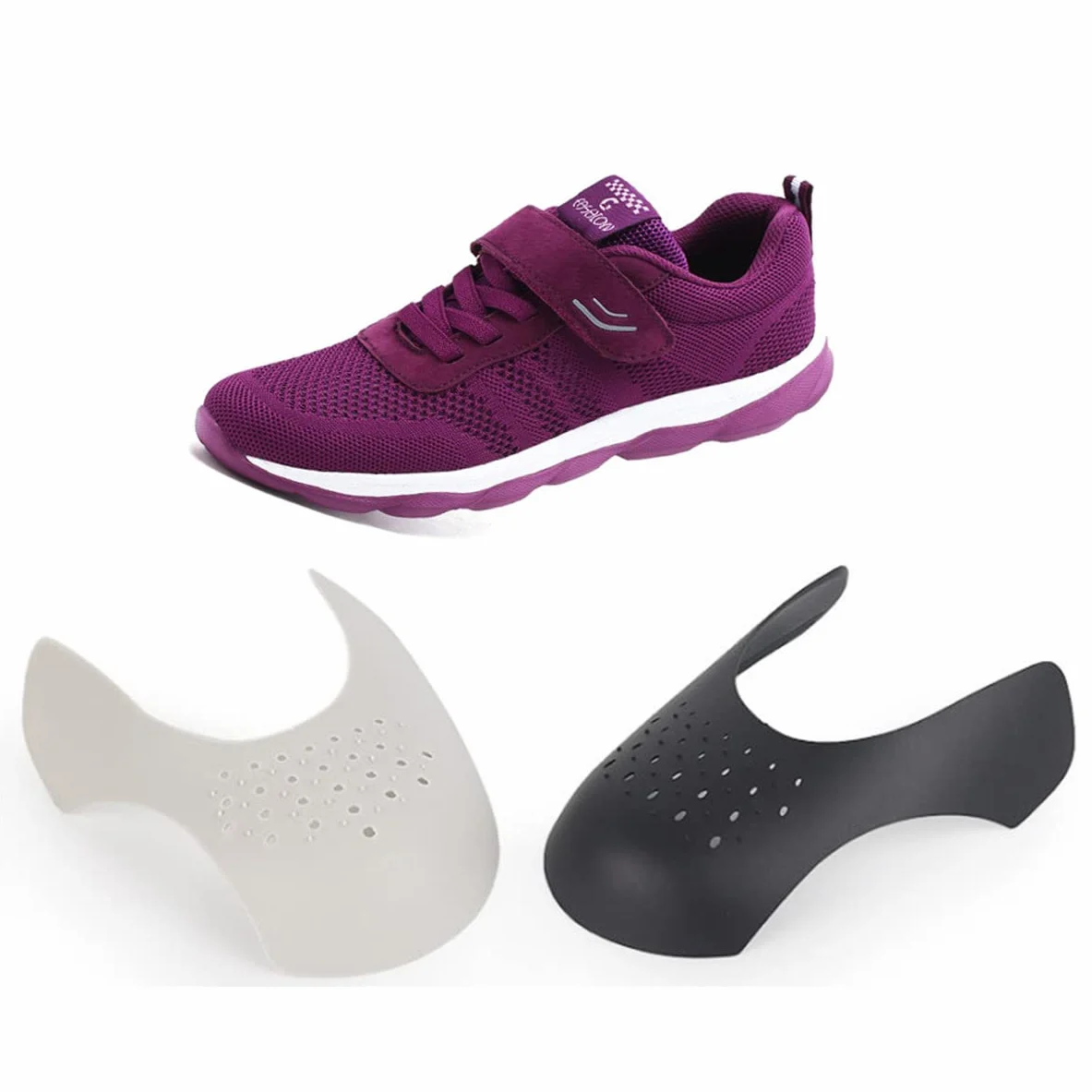xd Protector Zapatillas 4 pares Antiarrugas Zapato Protector Puntera Zapato Prevenga Hendidura del Pliegue del Calzado Deportivo