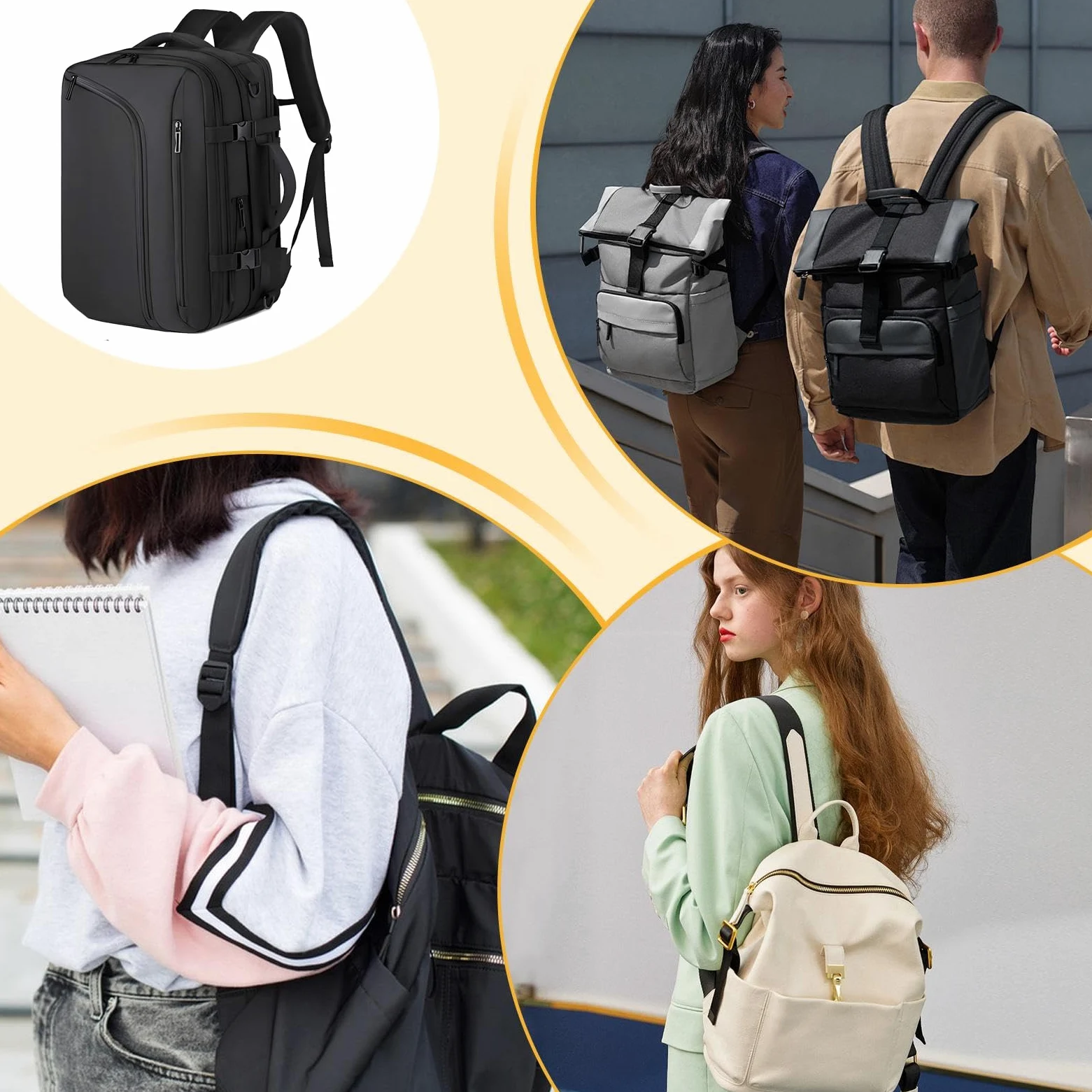 Equipaje de Cabina al Vacío Saco de Compresión Impermeable | Equipaje Expandible Ultraligero Para Viajes con Almacenamiento Prolongado de Ropa, Viajes al Aire Libre y Travesías