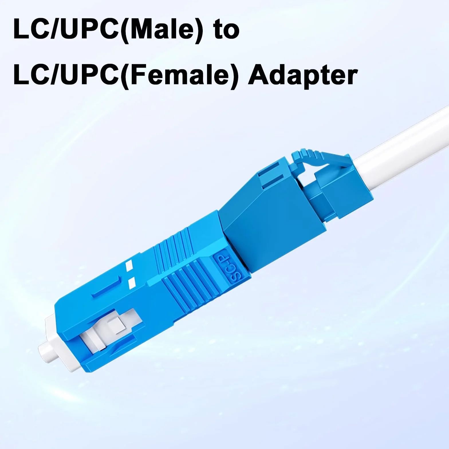 Duttek Adaptador de Fibra Óptica SC Macho a LC Hembra, Modo único 9/125um, 4 Pack