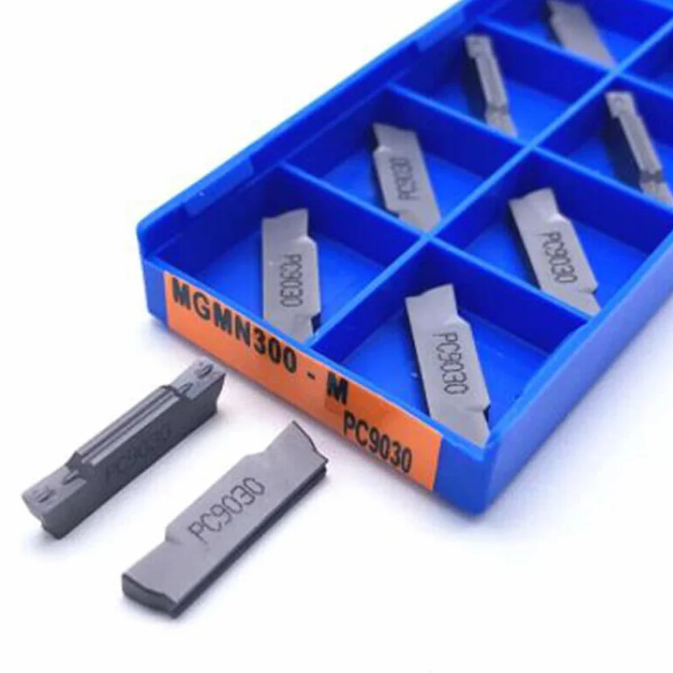 Insertos de Carburo MGMN300-M 9030 3 mm para Ranurado y Fresado Indexable Herramienta de Corte de Ranura de Torno