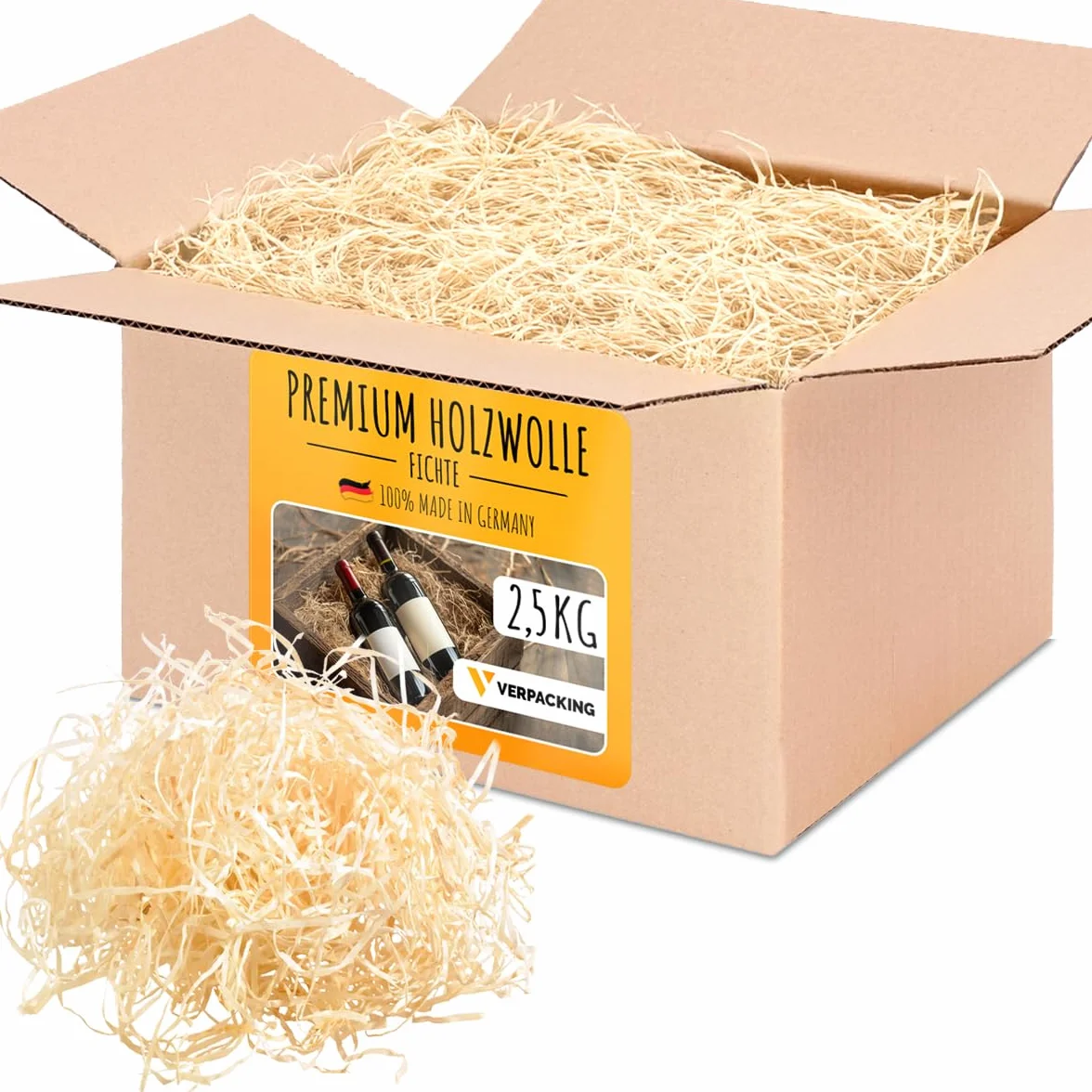Virutas de madera de abeto 2,5 kg material de relleno decoración