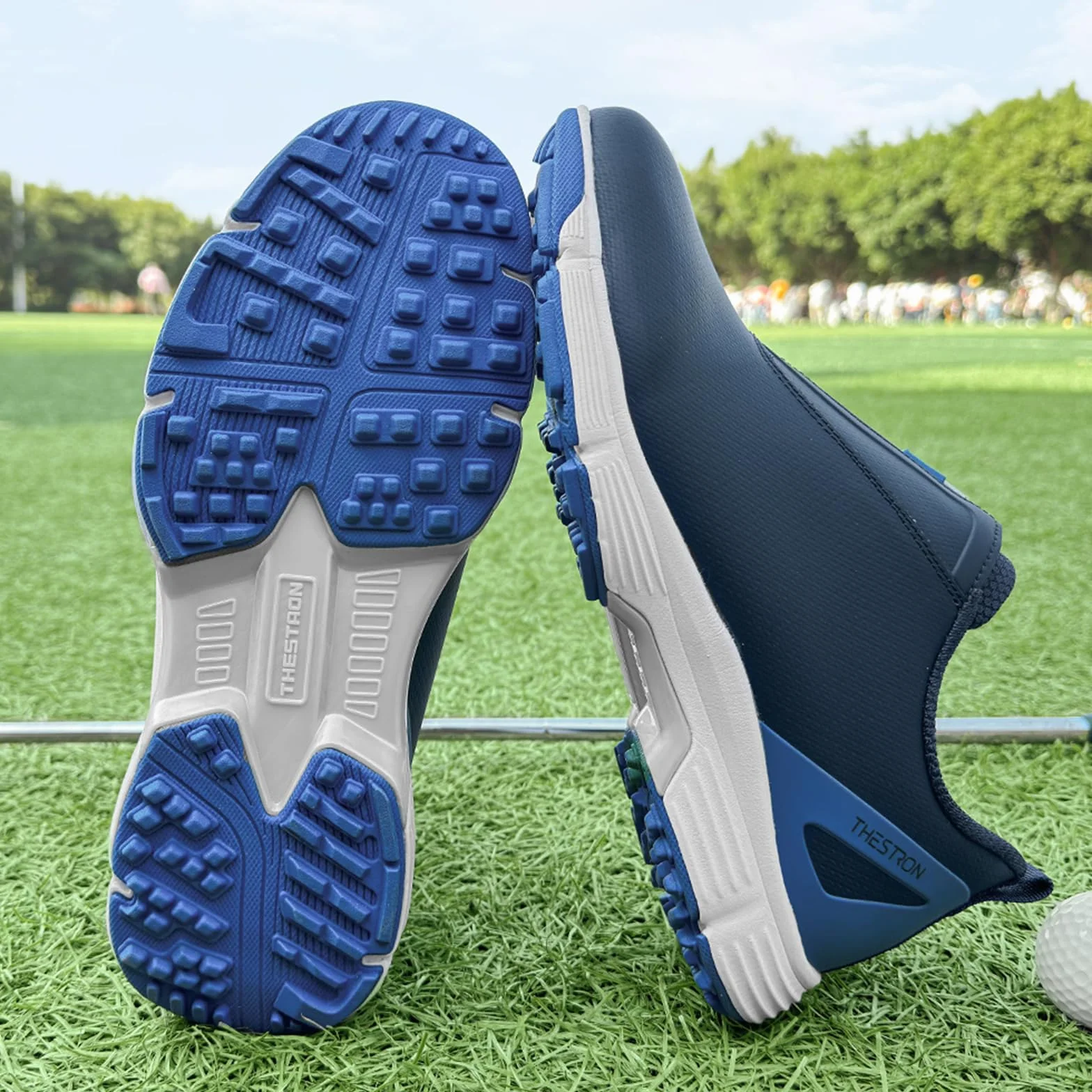 Zapatos De Golf Impermeables Hombre Zapatillas De Entrenamiento De Golf Profesionales Sin Clavos Zapatillas para Caminar con Cremallera Zapatillas Ligeras Antideslizantes