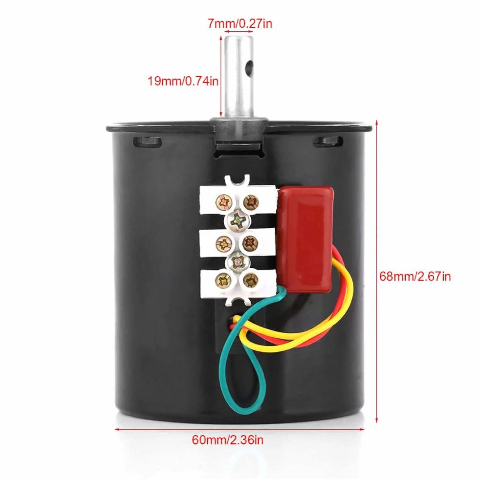 Motor de engranaje síncrono 60KTYZ AC 220V 28W 2.5/20/30/110RPM CW/CCW Control de dirección de par Reducción