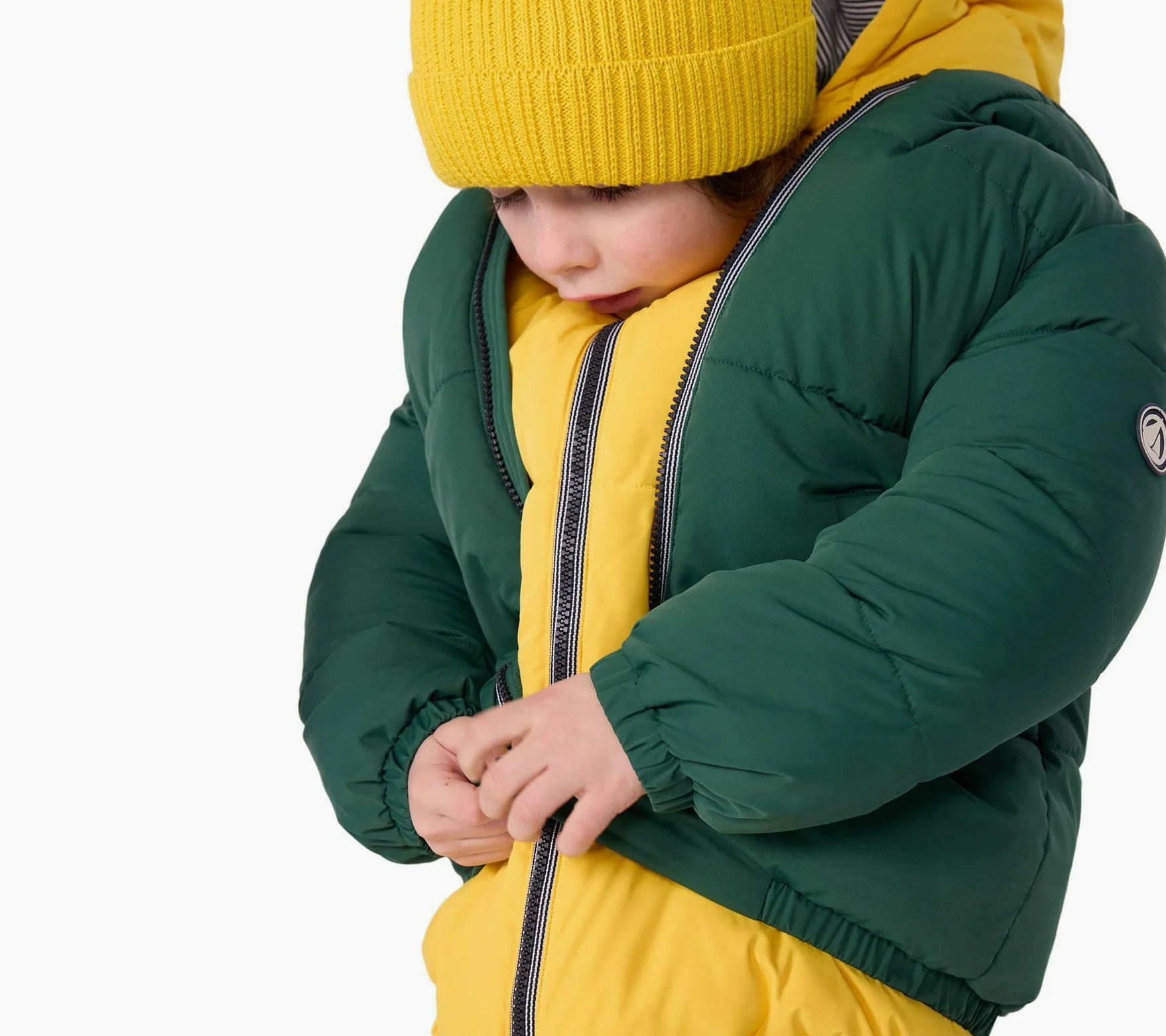 Petit Bateau Petit Bateau Chaqueta De Plumas Niño Liso, Willow, 5 Años
