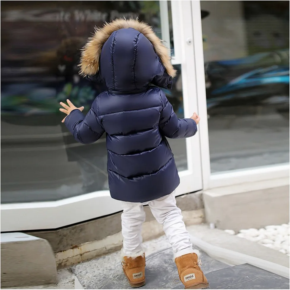 Chaquetas Plumas Niños-Free Fisher Abrigo Acolchado Niña Chaqueta Invierno Niño Impermeable con Capucha Caliente