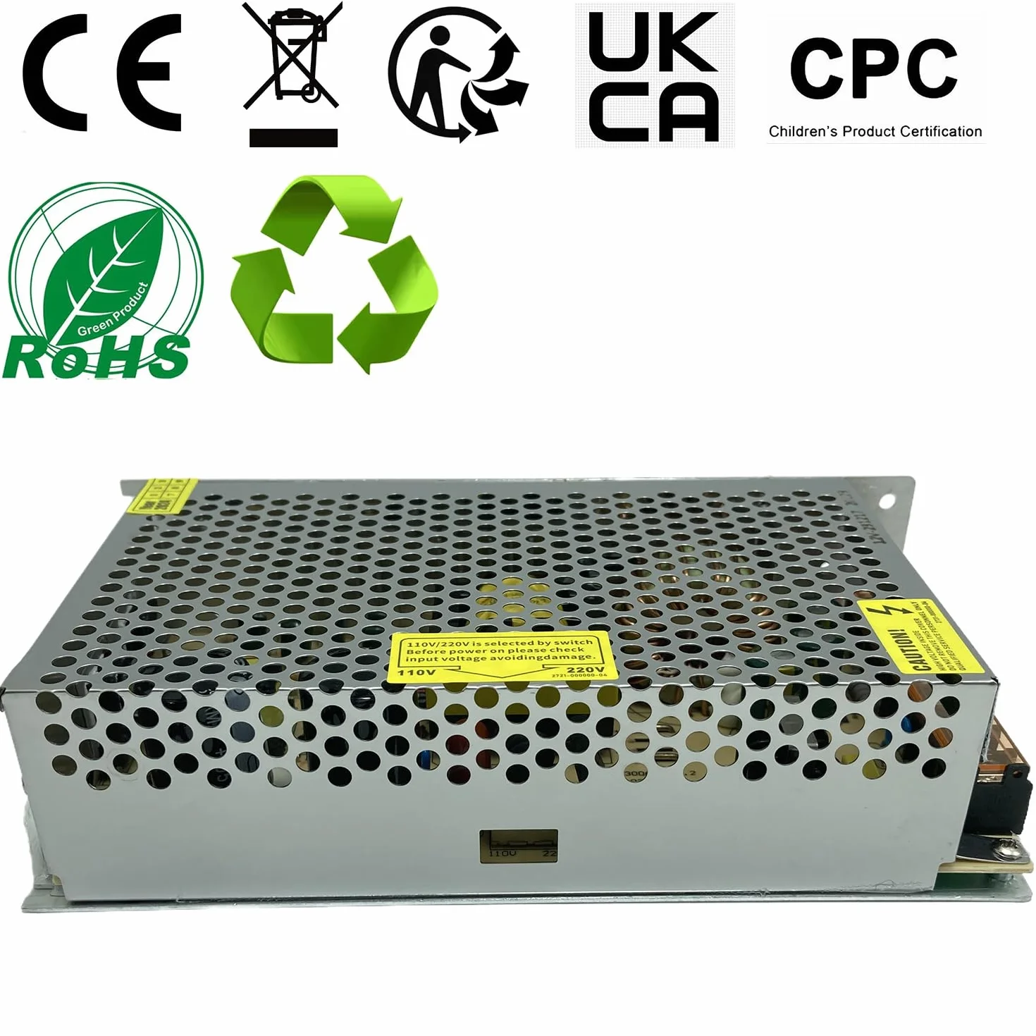 Fuente de alimentación 12V 20A 240W AC220V a DC12V transformador de conversión con protección contra cortocircuito y sobrecarga
