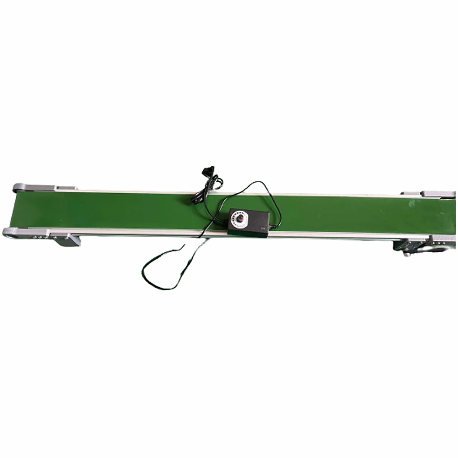 Cinta Transportadora de Escritorio 10x1000mm, Pequeño Transportador con Pausa y Rotación Adelante/Atrás