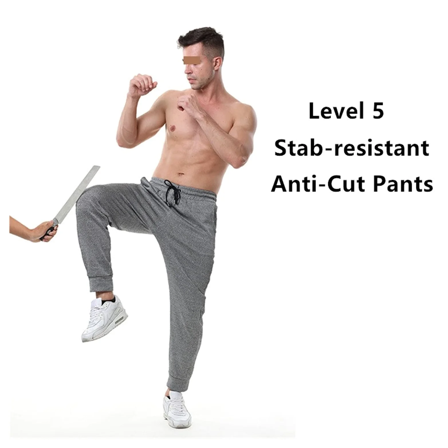 Pantalones anticortes de Nivel 5 Pantalones Resistentes a Las puñaladas Ropa de Trabajo Prevención de pinchazos Equipo de Seguridad Pantalones de Trabajo Protectores(XL)