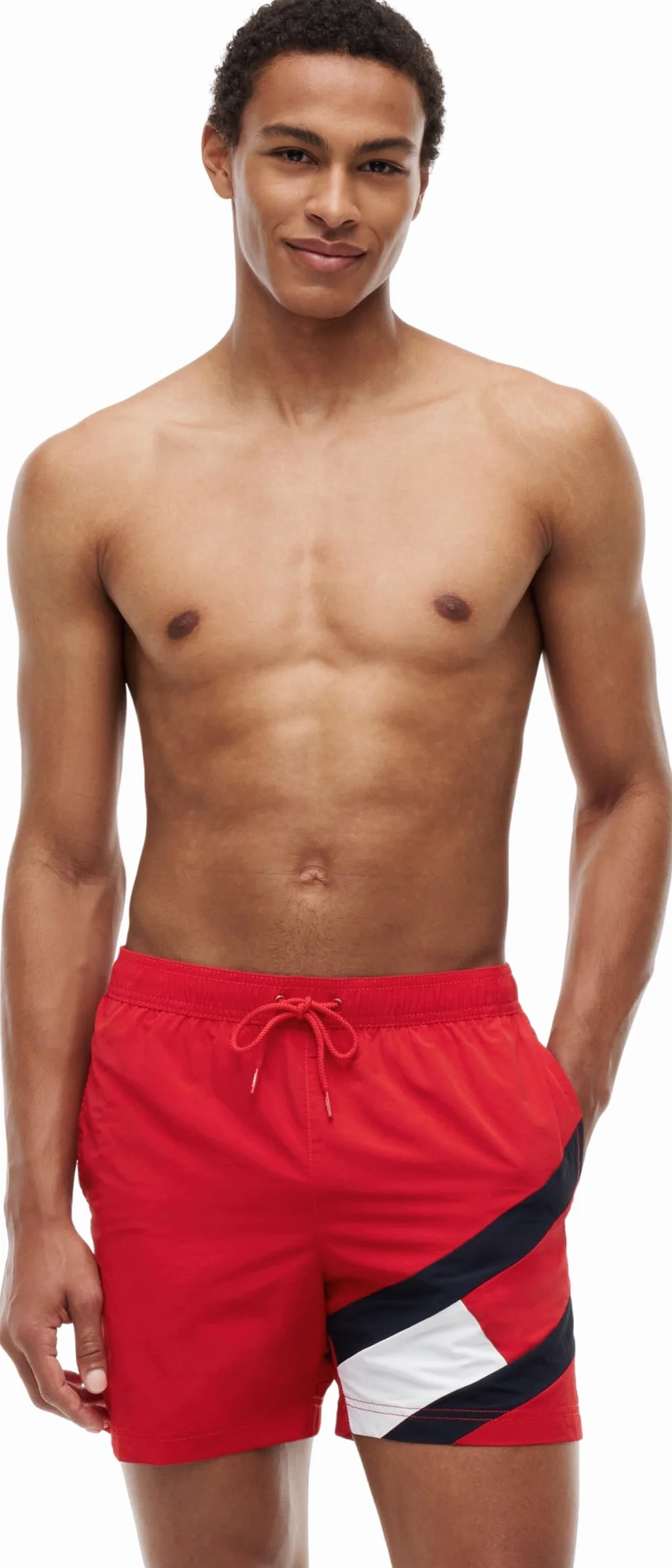 Tommy Hilfiger Bañador para Hombre Medium Drawstring Pernera Media