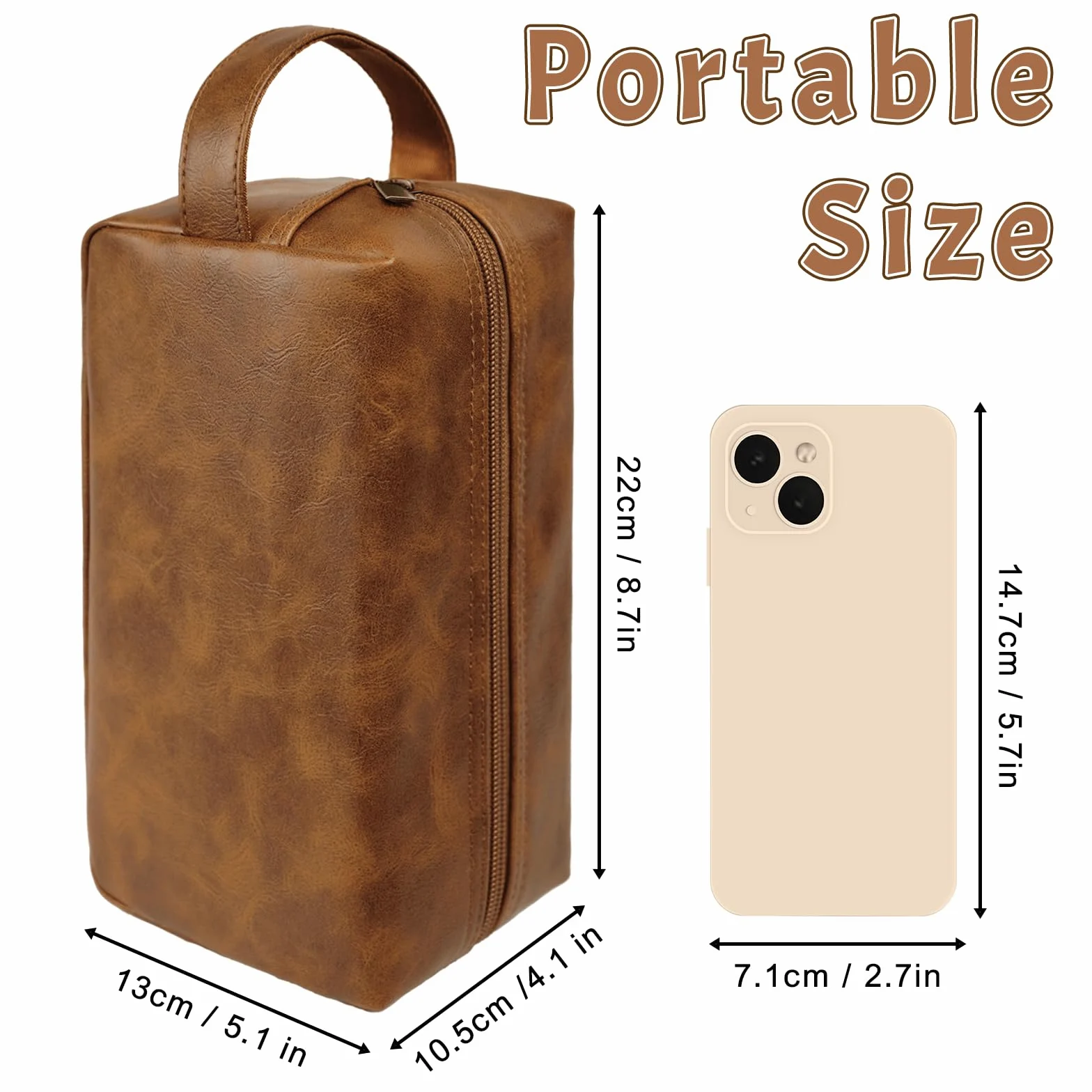 Sparklove Neceser personalizado para hombre, organizador de viaje de cuero grabado personalizado, kit impermeable y regalos para papá, marido, novio