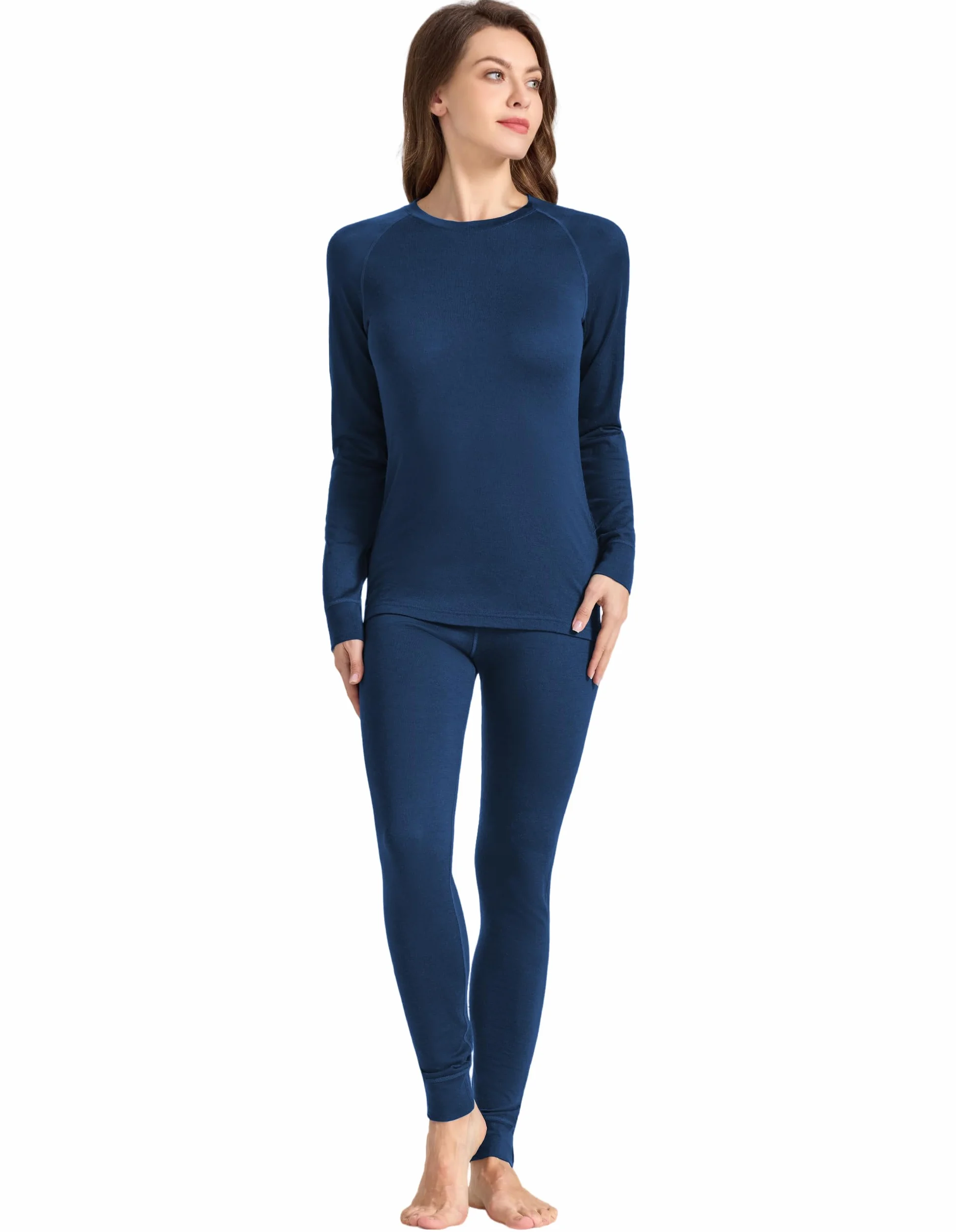 Ropa interior térmica para mujer, 100% merino para mujer, ropa interior de esquí para mujer, ropa interior funcional para mujer, ropa interior térmica