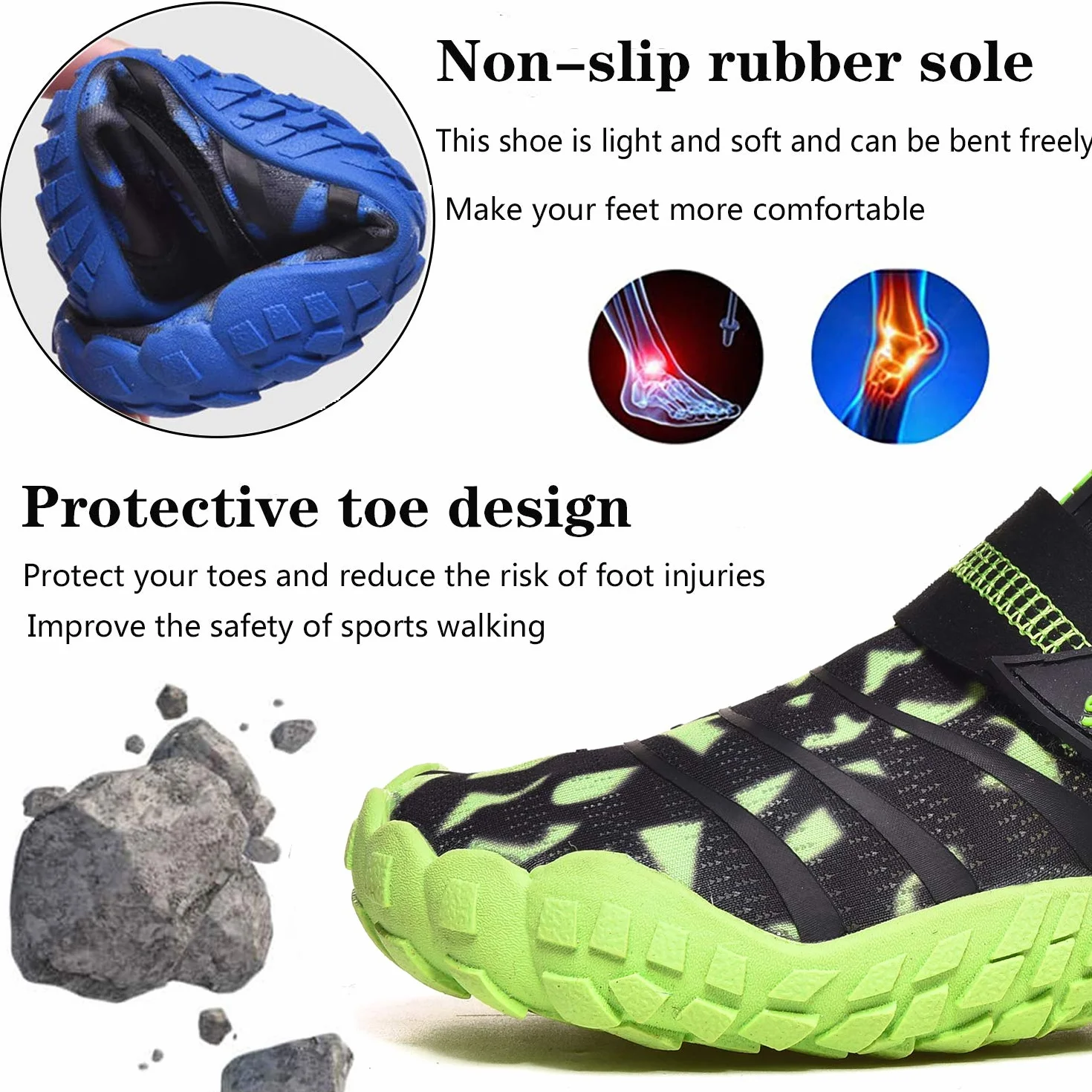 Zapatos de Agua para Niños Secado Rápido Escarpines de Playa Deportes Acuáticos Surf Yoga 29-38 EU