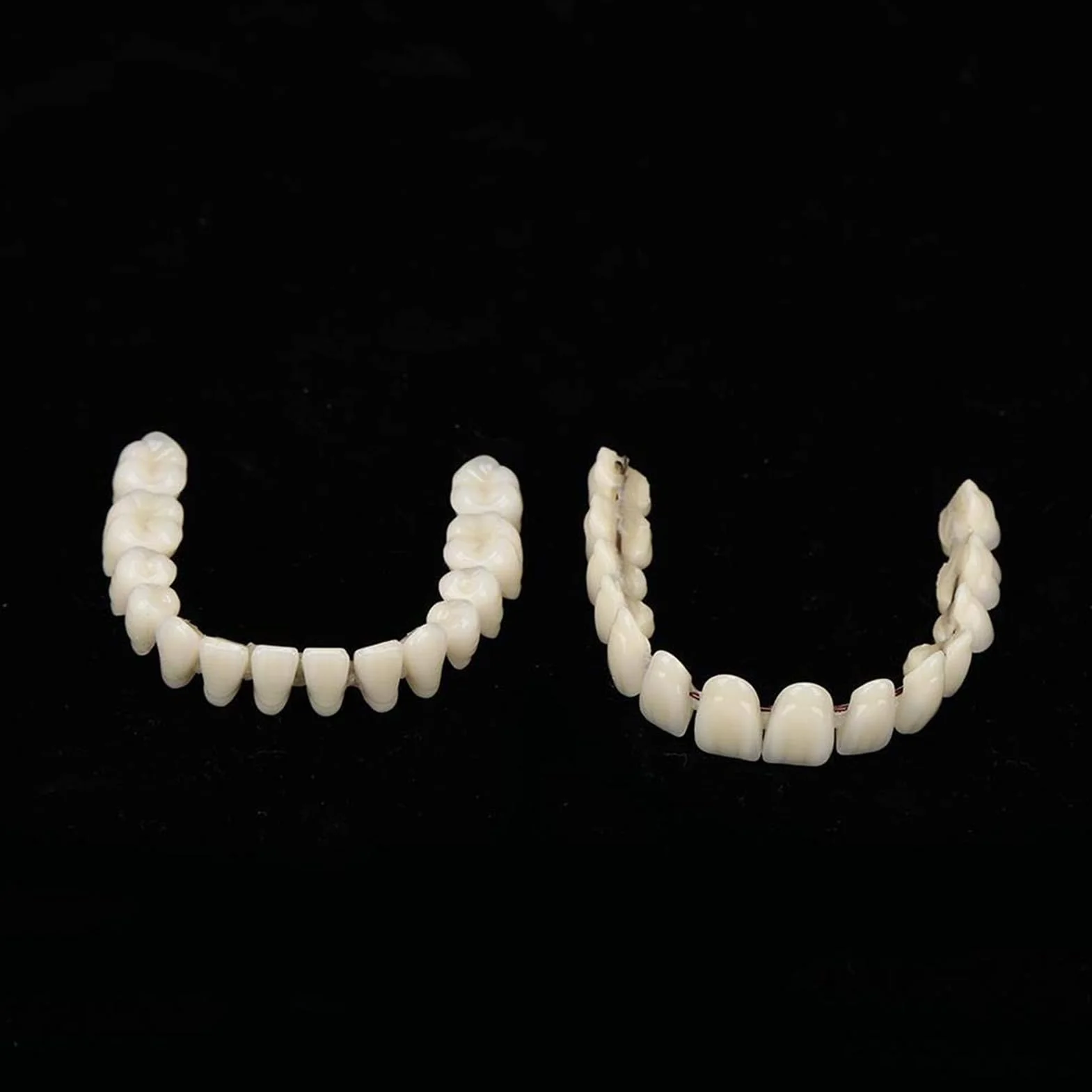 Juego de dientes postizos de resina, modelo de enseñanza dental, 280 piezas, suministro dental