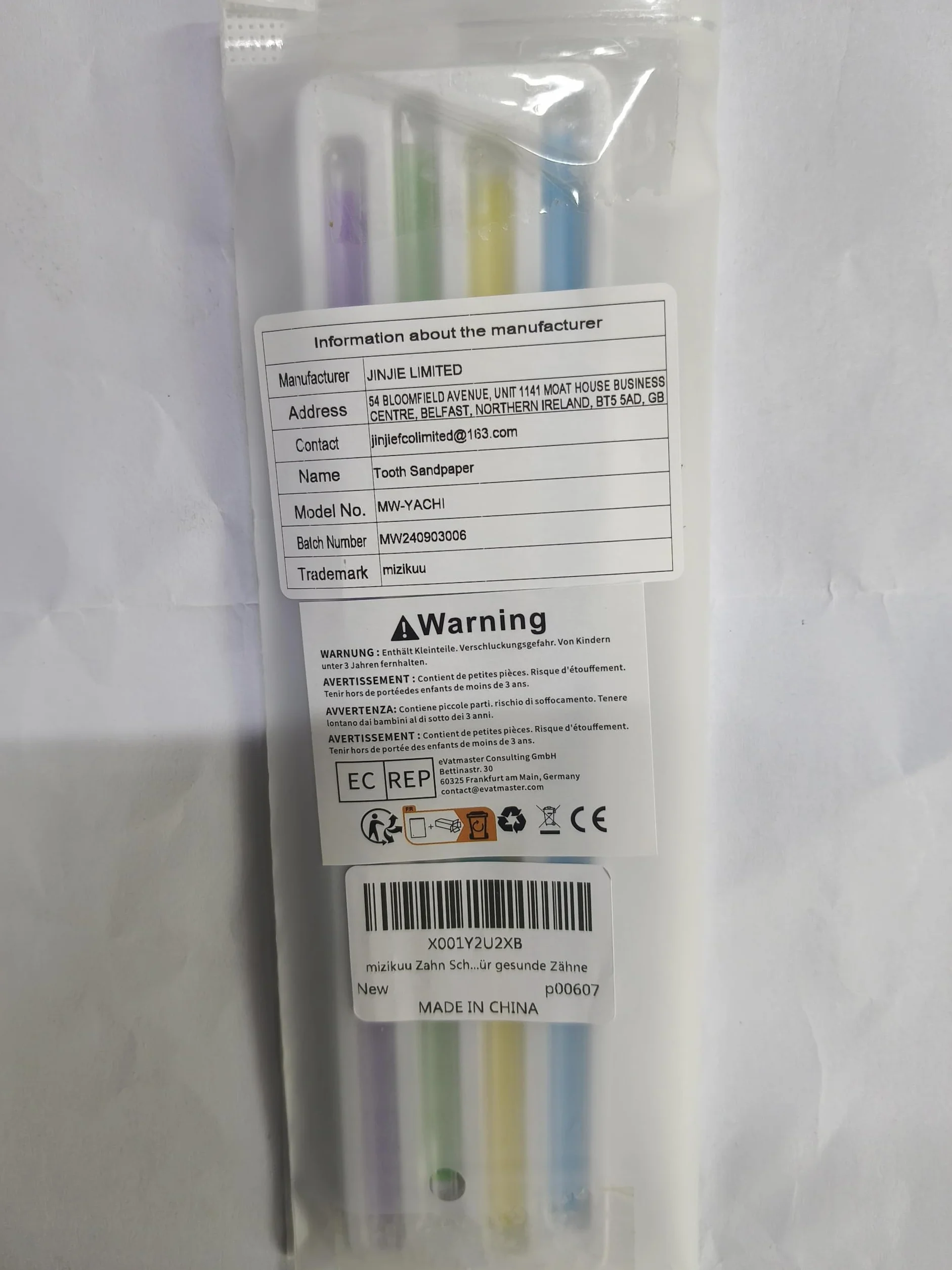 Mizikuu Papel de lija dental 60 piezas tira de pulido interdental para higiene bucal