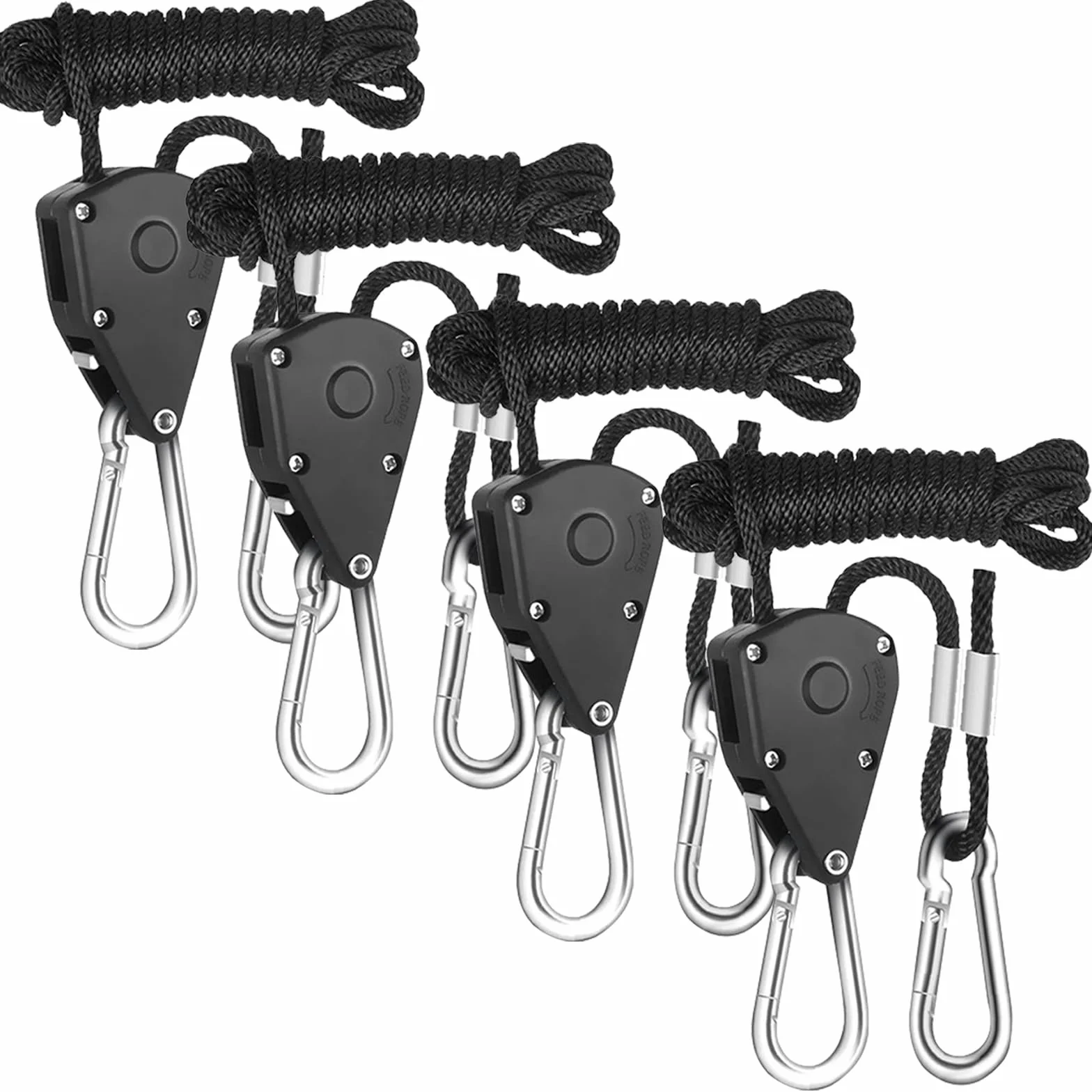 Trinquete de Cuerda Ajustable 1/8, Gancho para Carraca, Colgador Grow Light