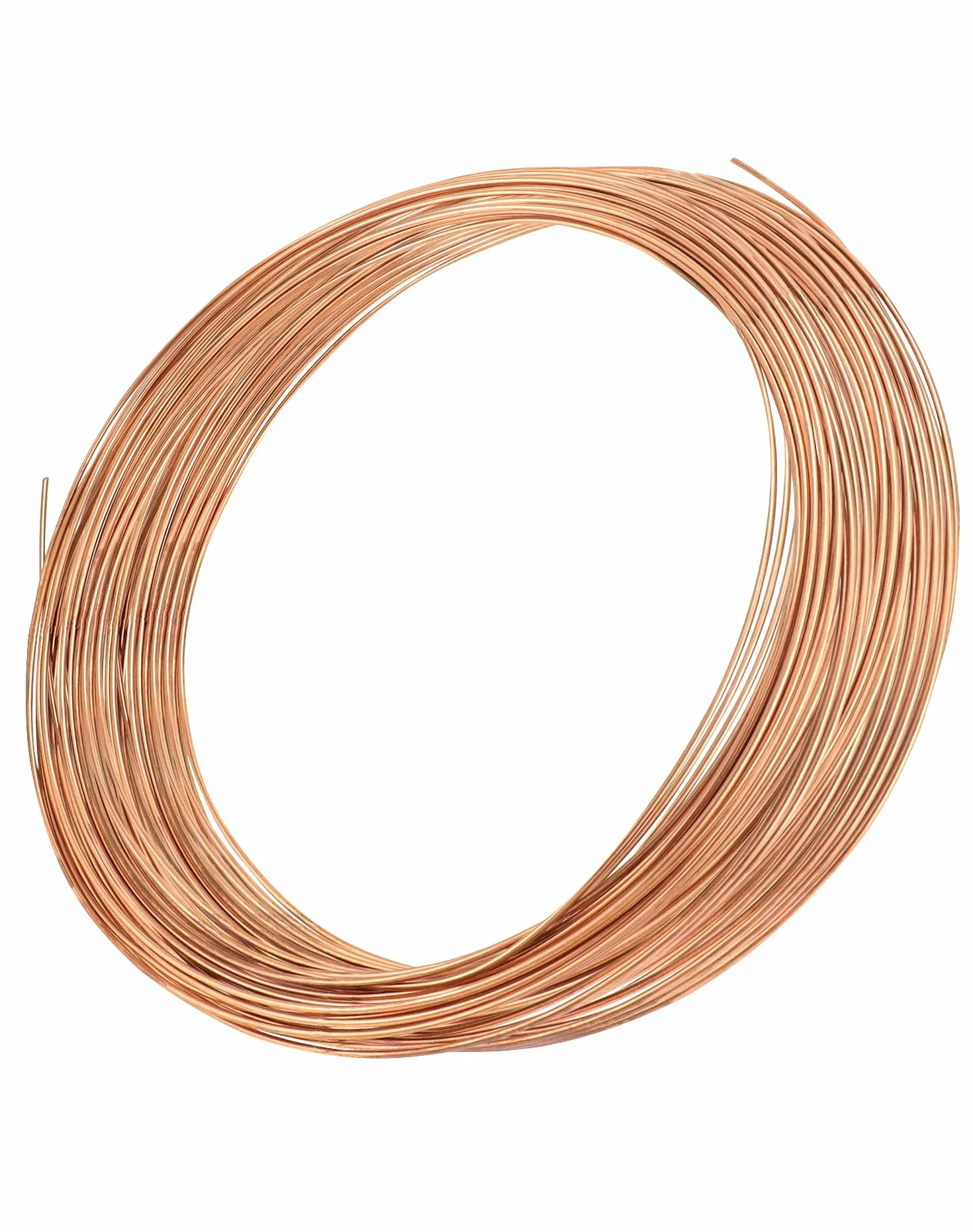 QWORK Hilo de Cobre Puro Ø2mm 10m Alambre Cu 99 DIY