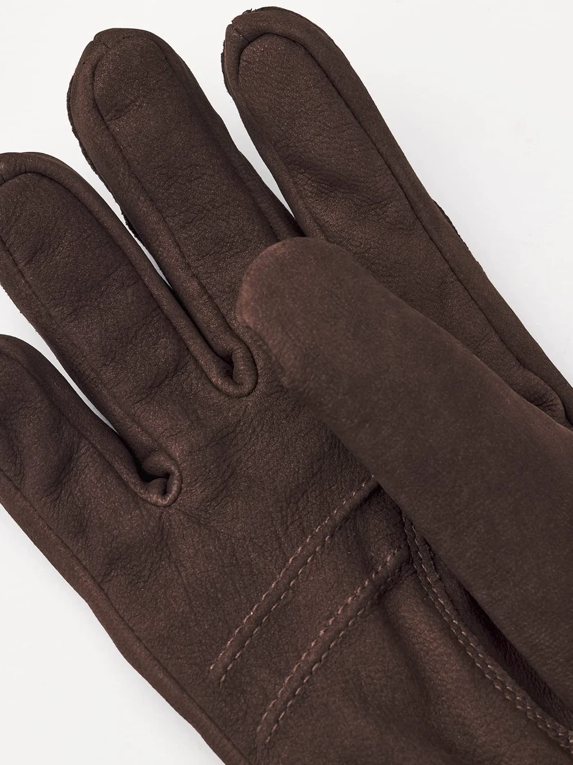 Hestra Bergvik Nubuck Guantes aislados de cuero para clima frío