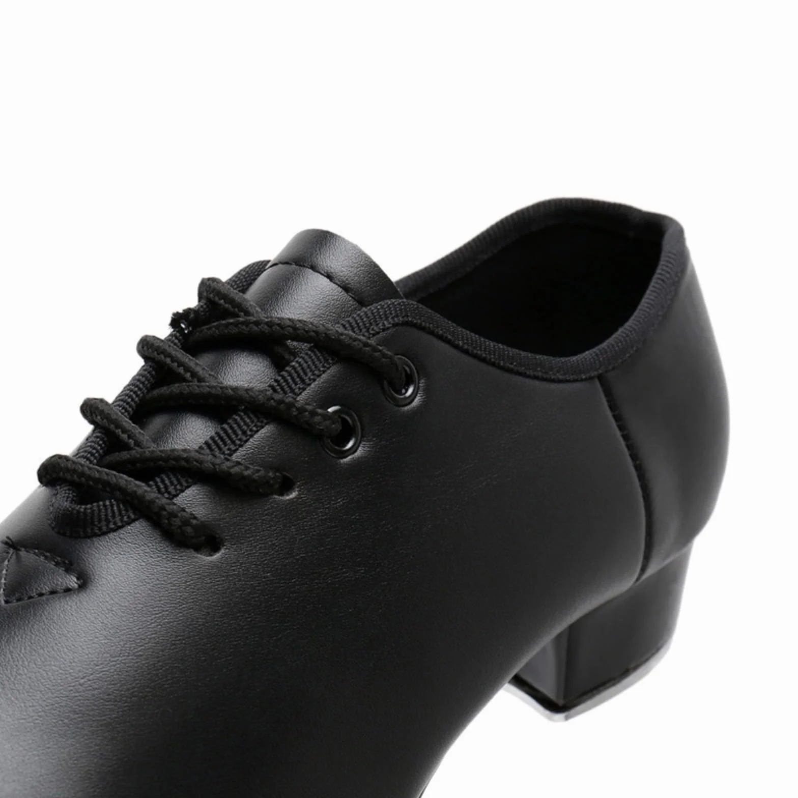 Zapatos de Claqué Profesionales con Dividida y Cordones de Cuero Sintético para Hombre #5656