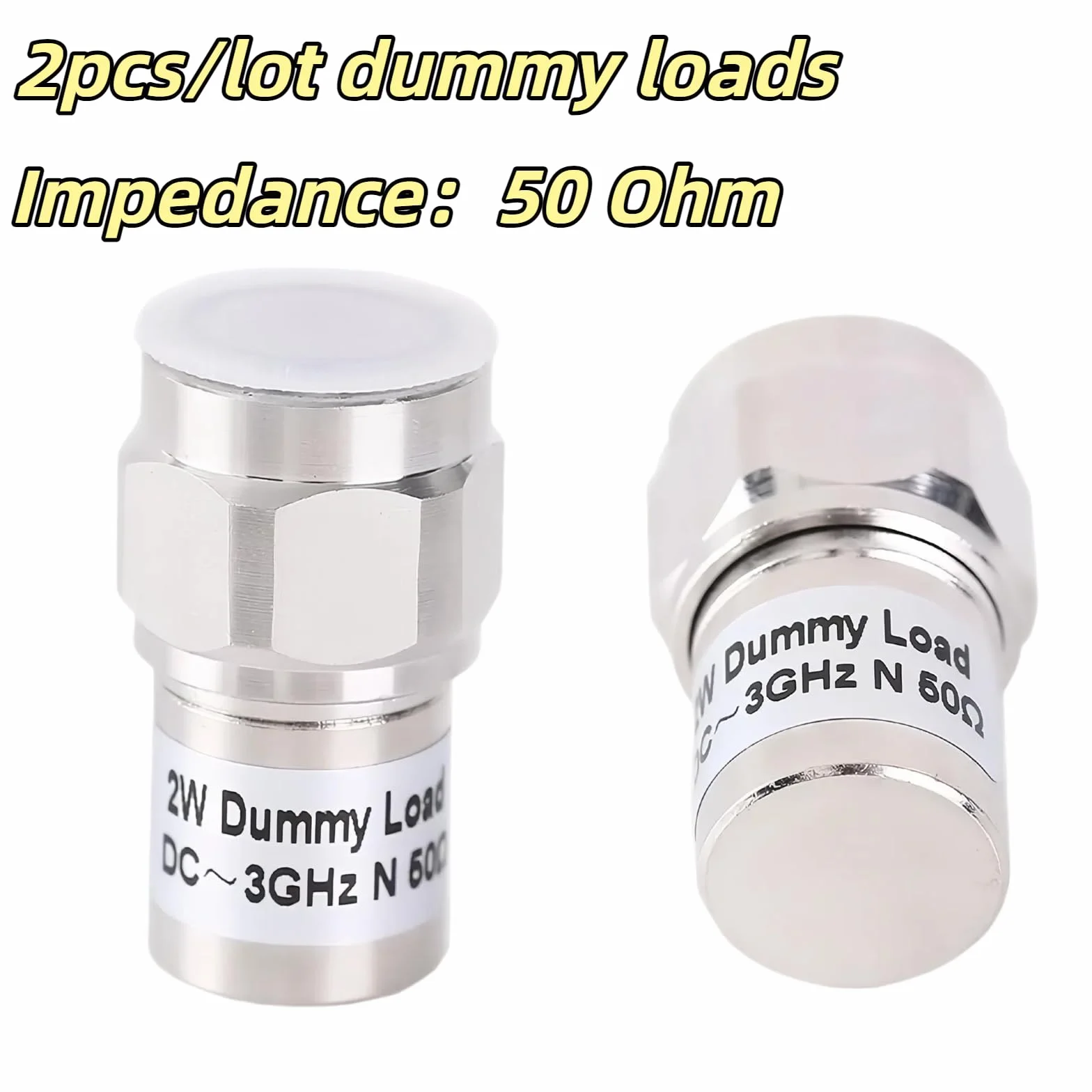 BECEN 3G 2PCS N Stecker 50 Ohm 2 Watt RF-Terminal